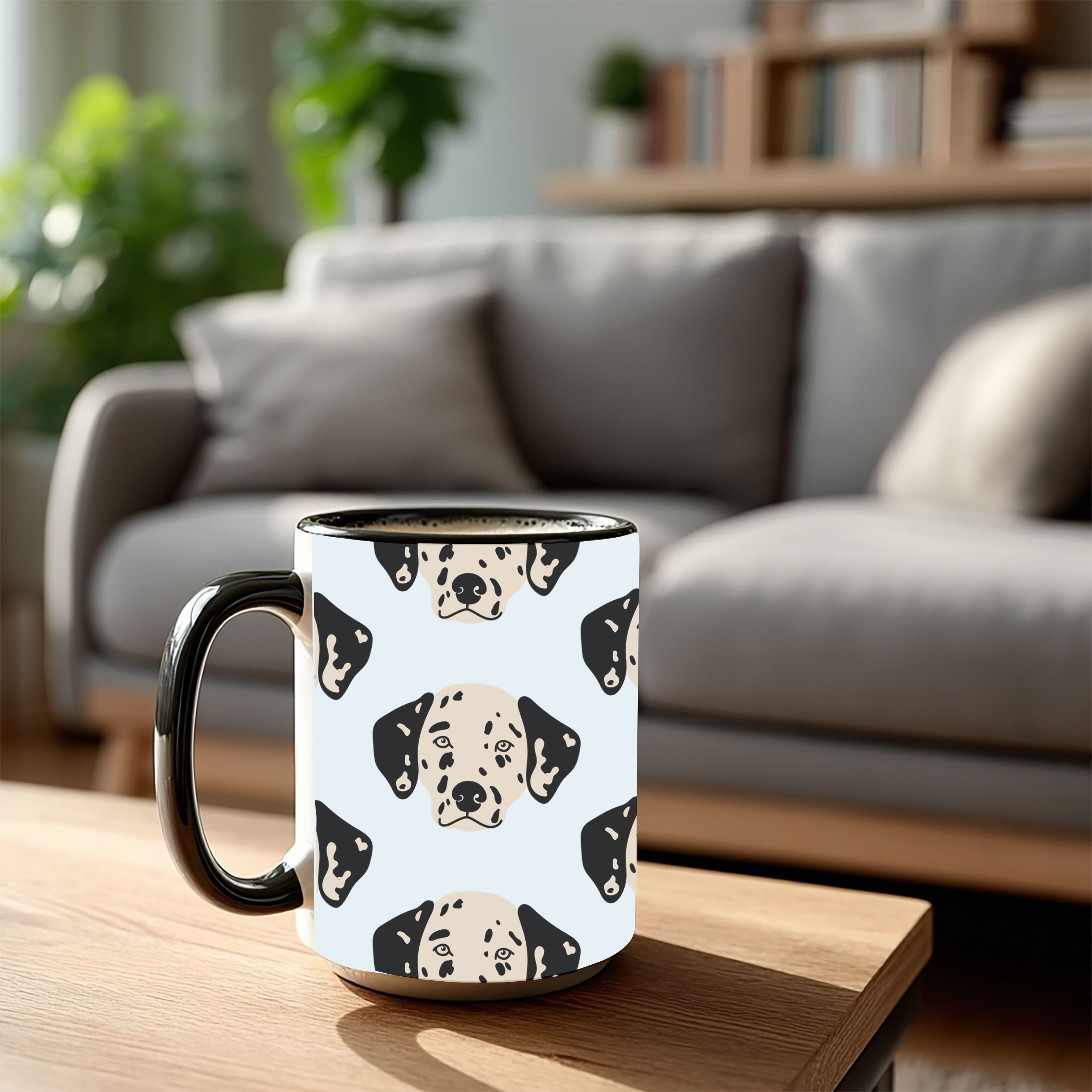 Dalmation Dog Doodle Design 15oz Mug