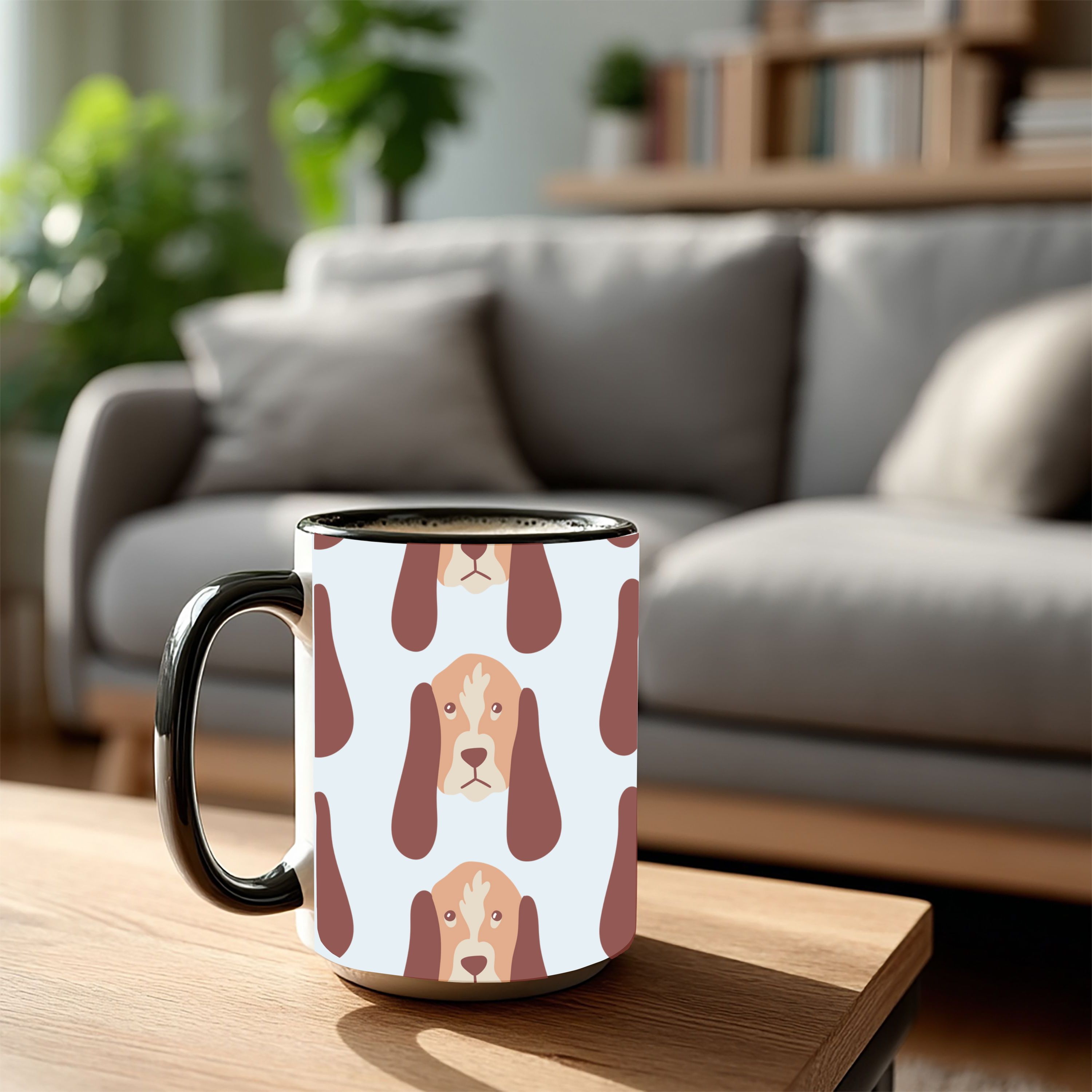 Bloodhound Dog Doodle Design 15oz Mug