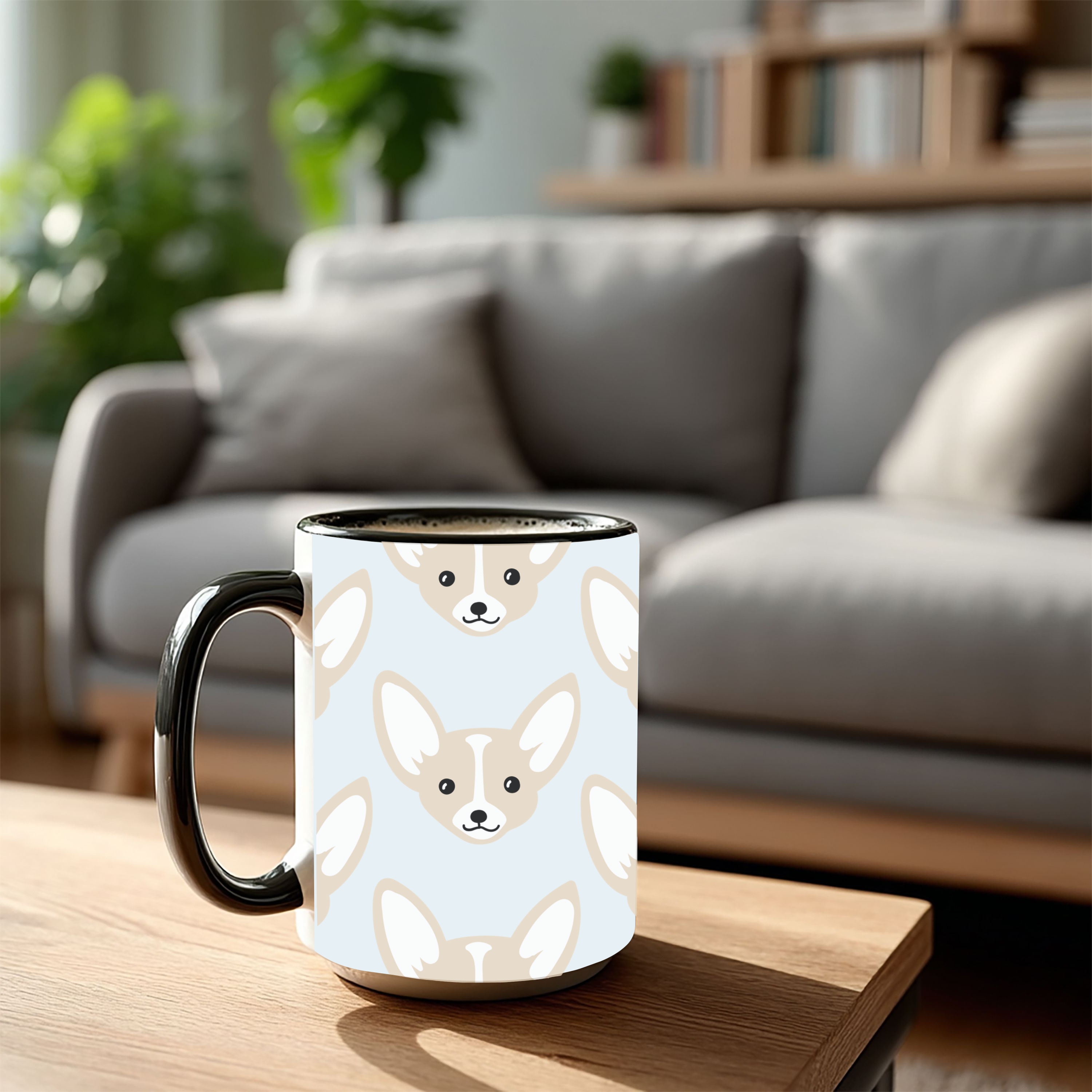 Chihuahua Dog Doodle Design 15oz Mug