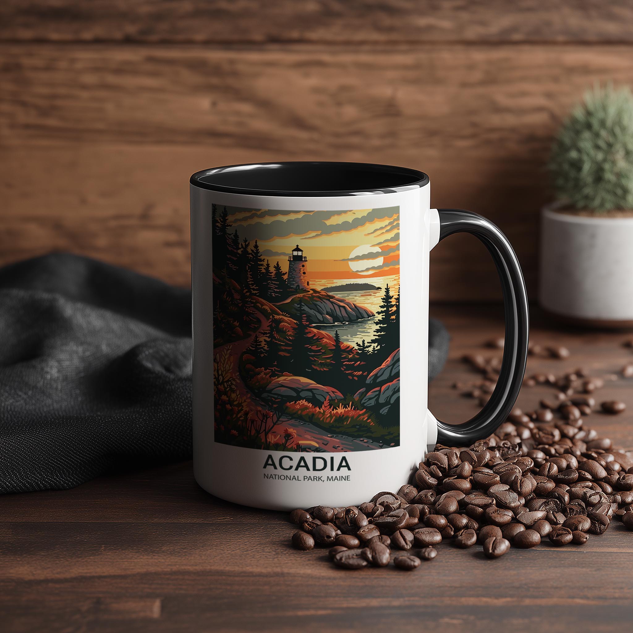 Acadia - Maine - US National Park Tourism Mug