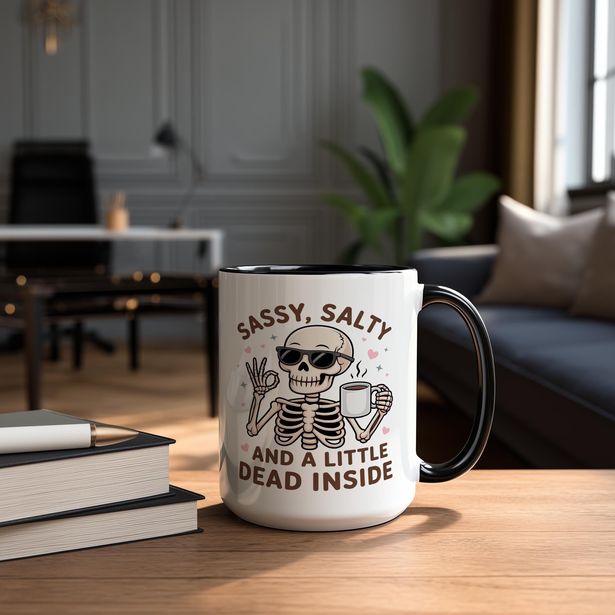 Sassy, Salty and a little Dead Inside - Health and Wellbeing Mug