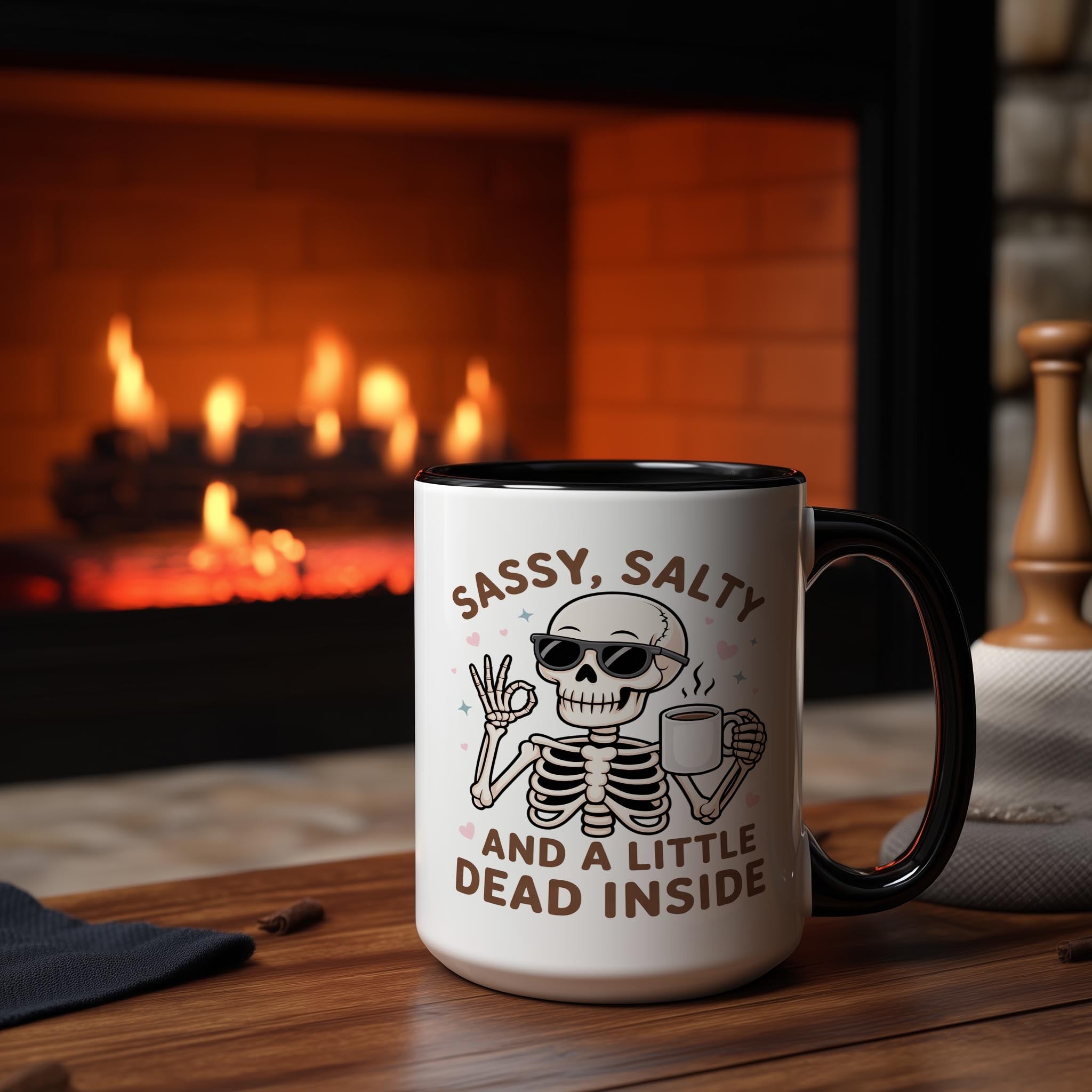 Sassy, Salty and a little Dead Inside - Health and Wellbeing Mug