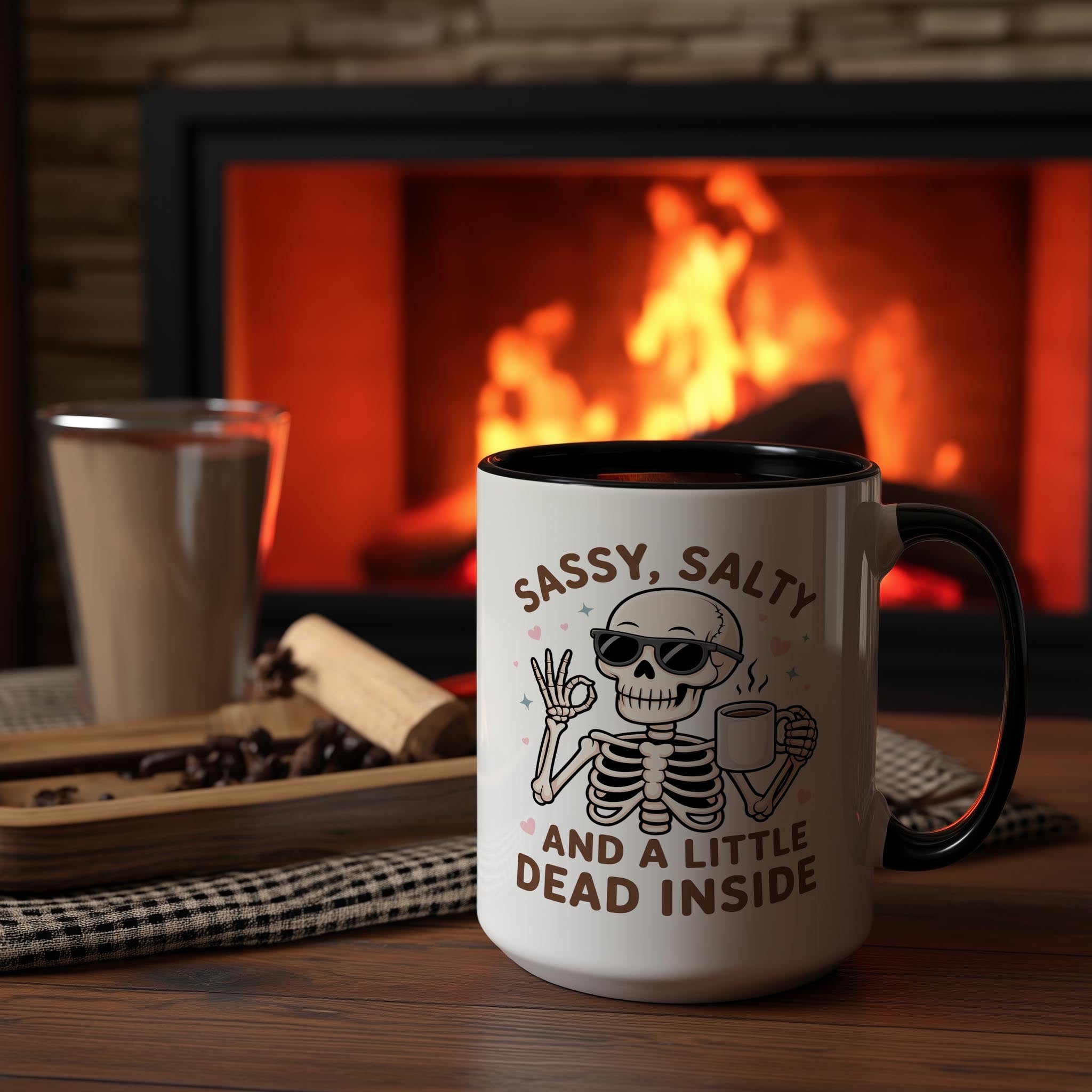 Sassy, Salty and a little Dead Inside - Health and Wellbeing Mug