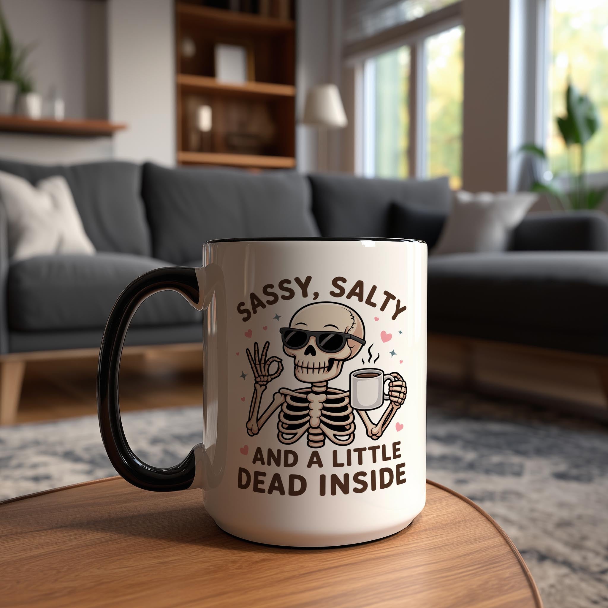 Sassy, Salty and a little Dead Inside - Health and Wellbeing Mug