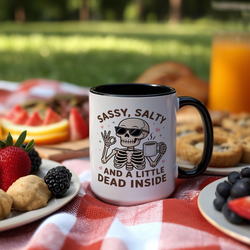 Sassy, Salty and a little Dead Inside - Health and Wellbeing Mug