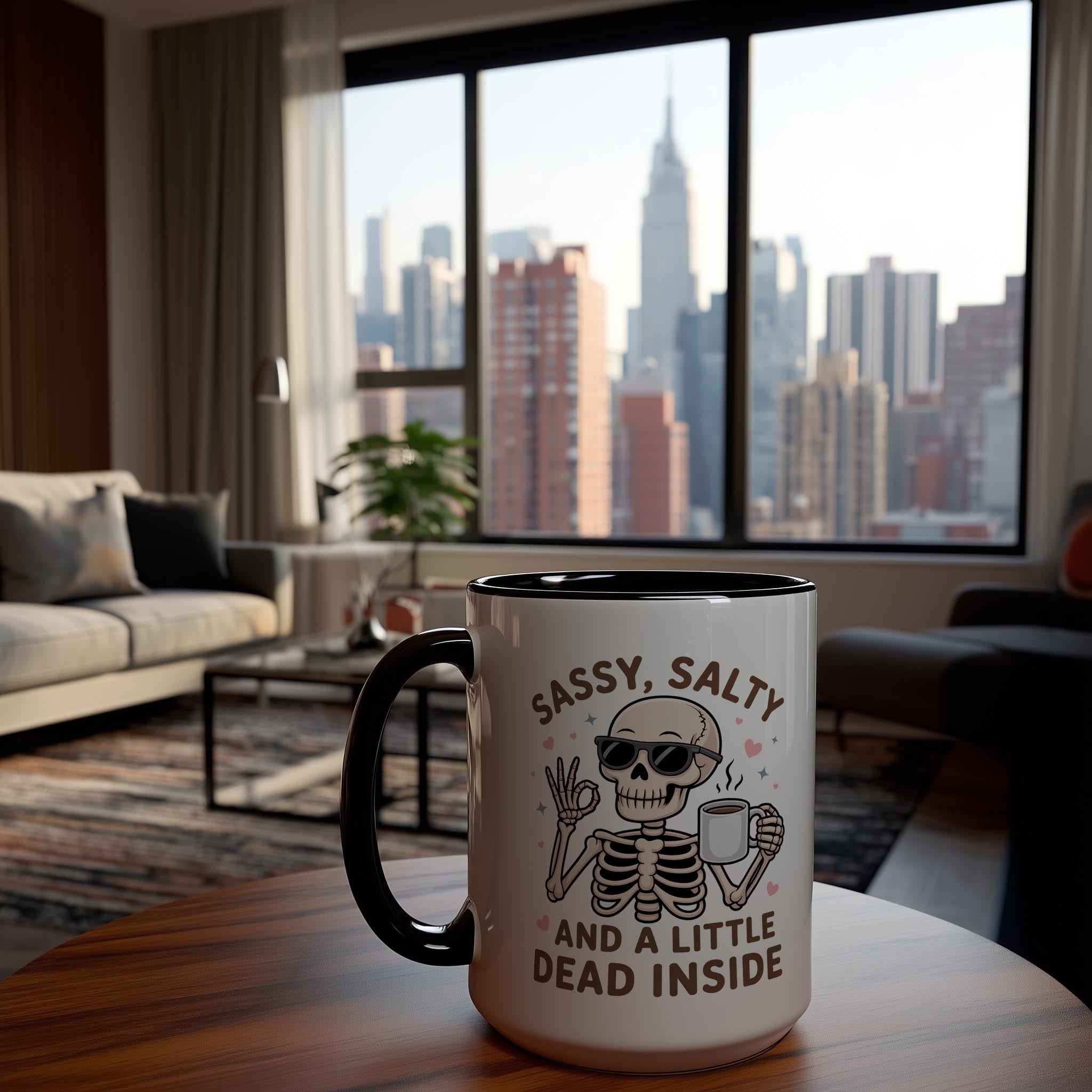 Sassy, Salty and a little Dead Inside - Health and Wellbeing Mug