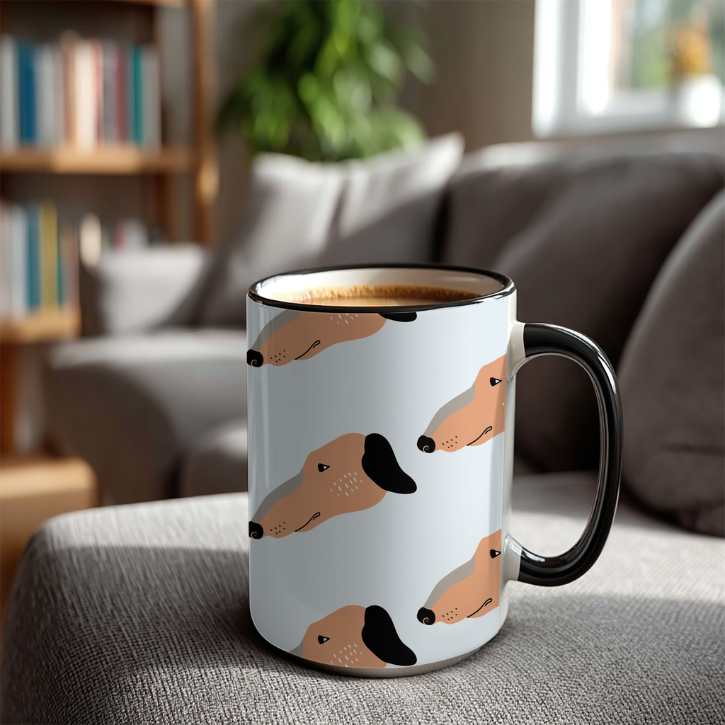 Whippet Dog Doodle Design 15oz Mug