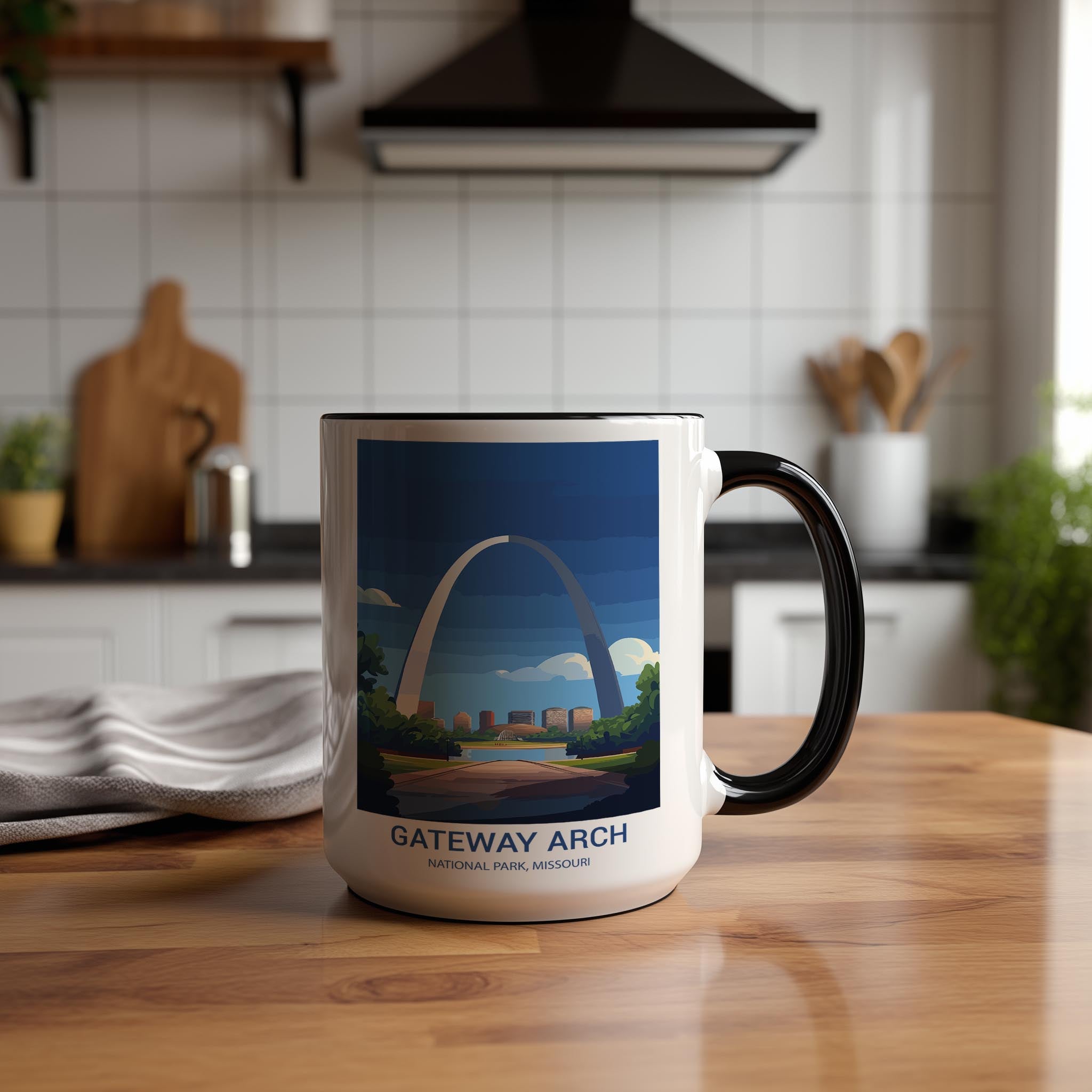 Gateway Arch - Missouri - US National Park Tourism Mug