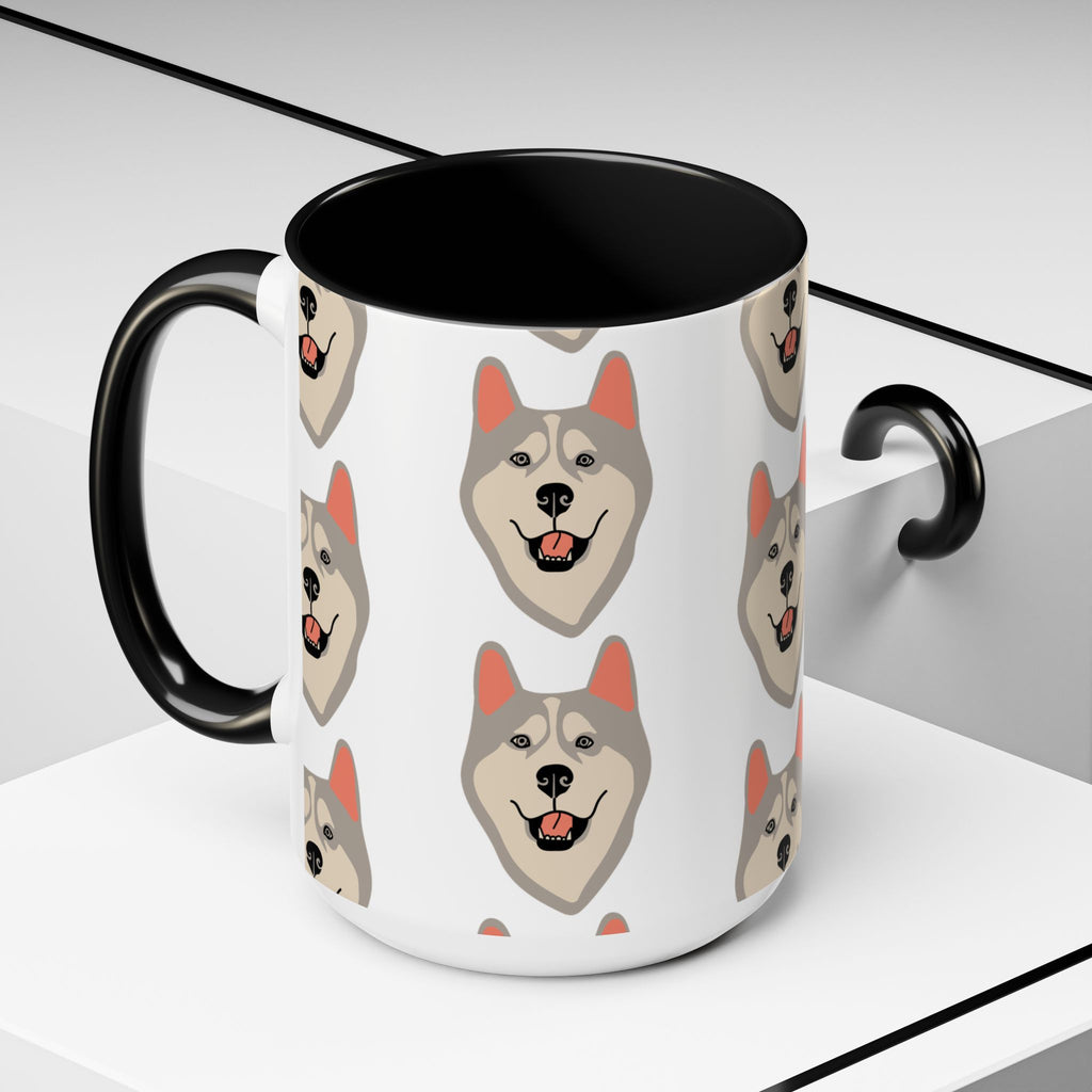 Husky Dog Doodle Design 15oz Mug