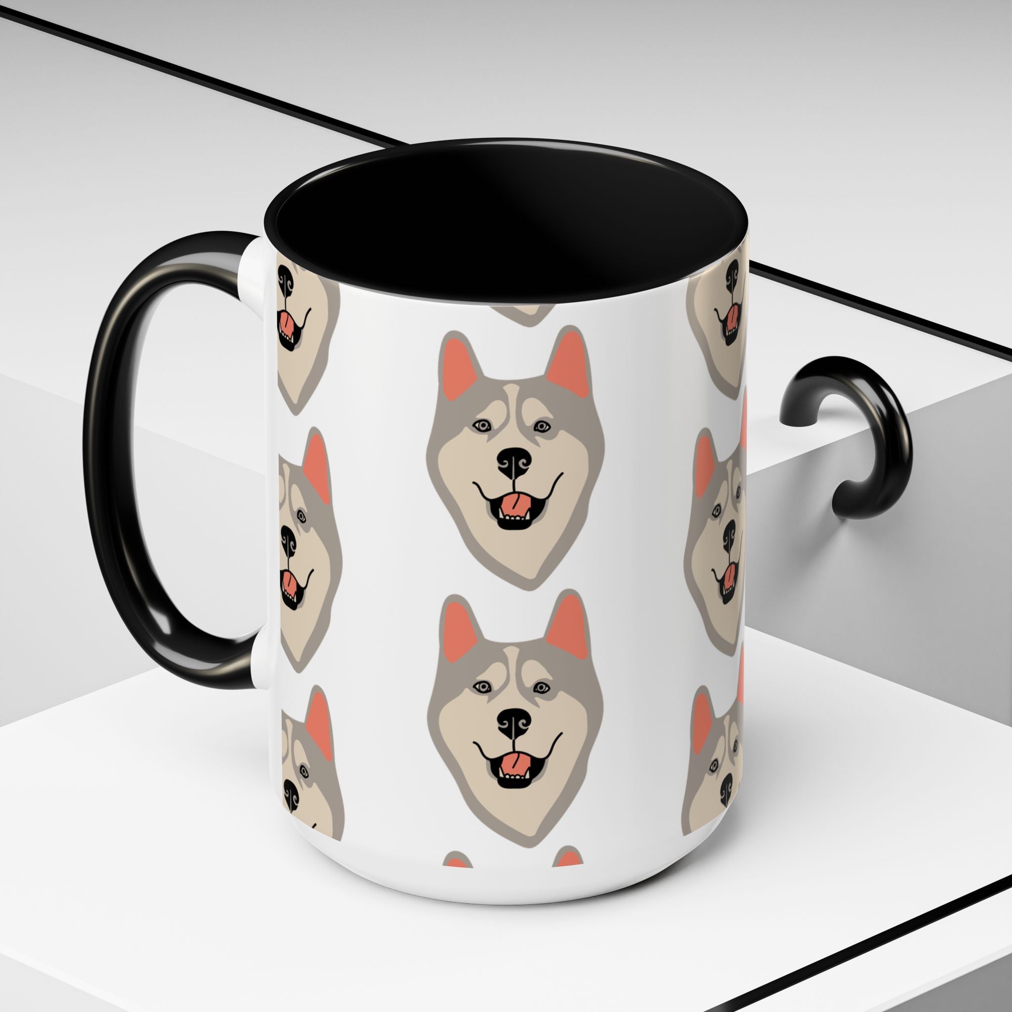 Husky Dog Doodle Design 15oz Mug