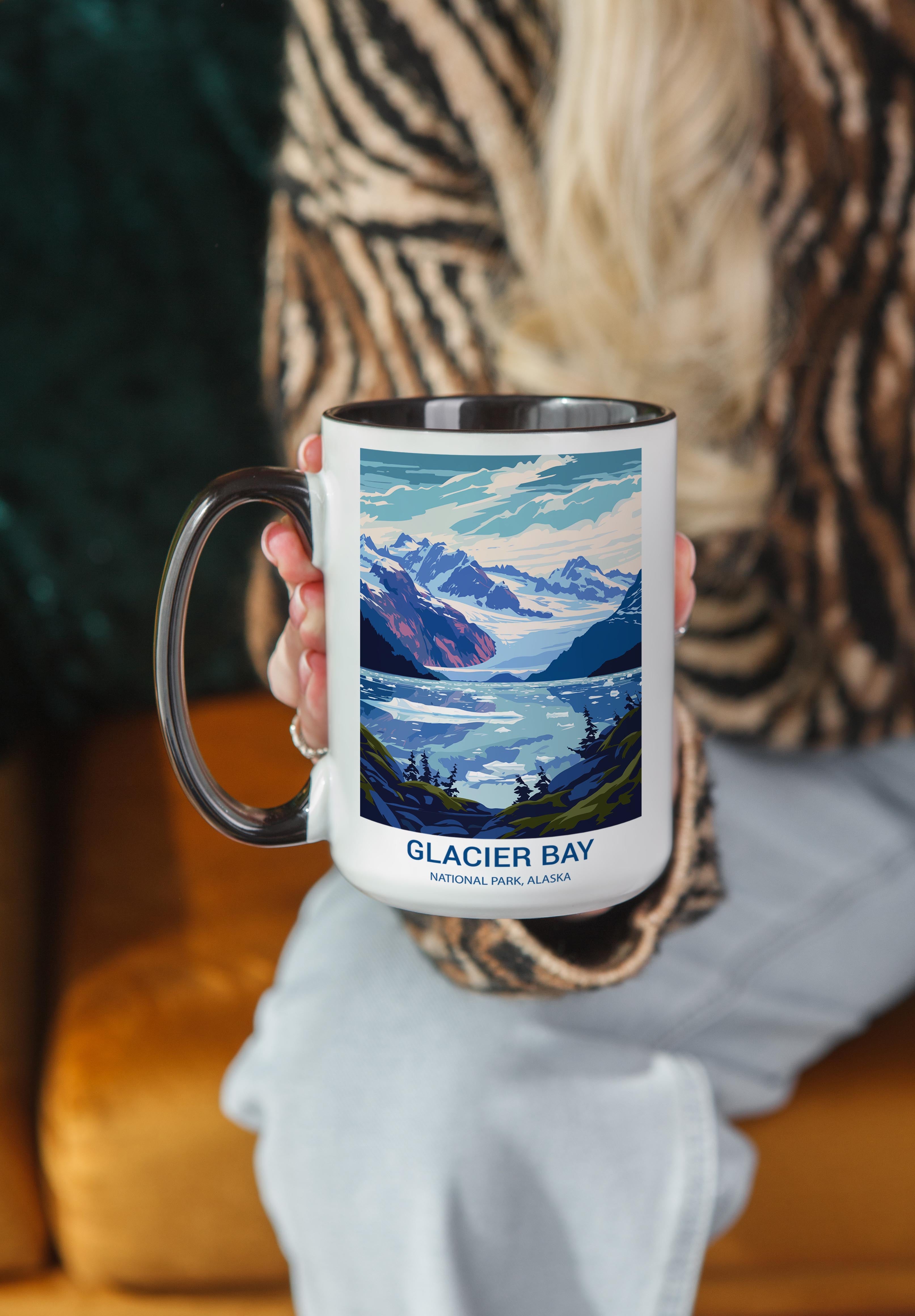 Glacier Bay - Alaska - US National Park Tourism Mug
