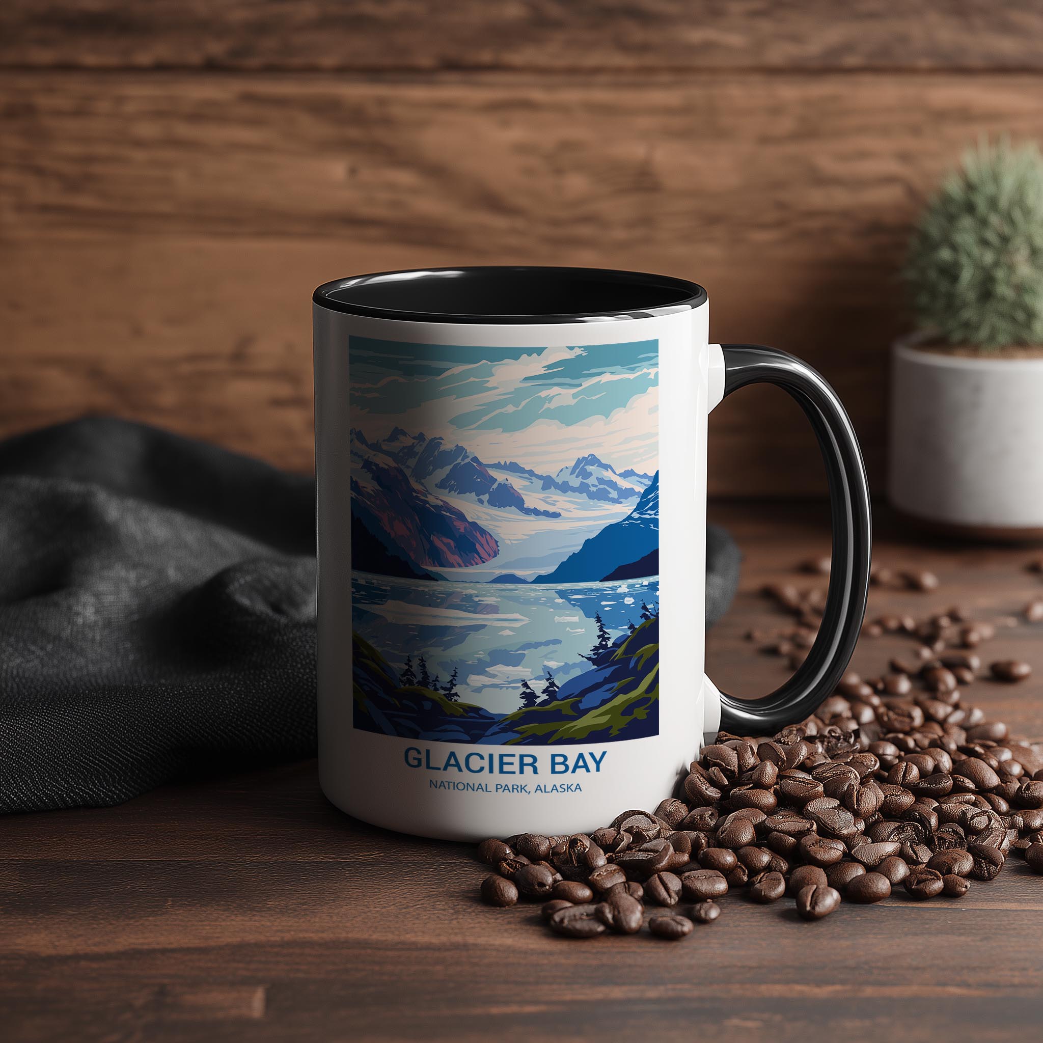 Glacier Bay - Alaska - US National Park Tourism Mug