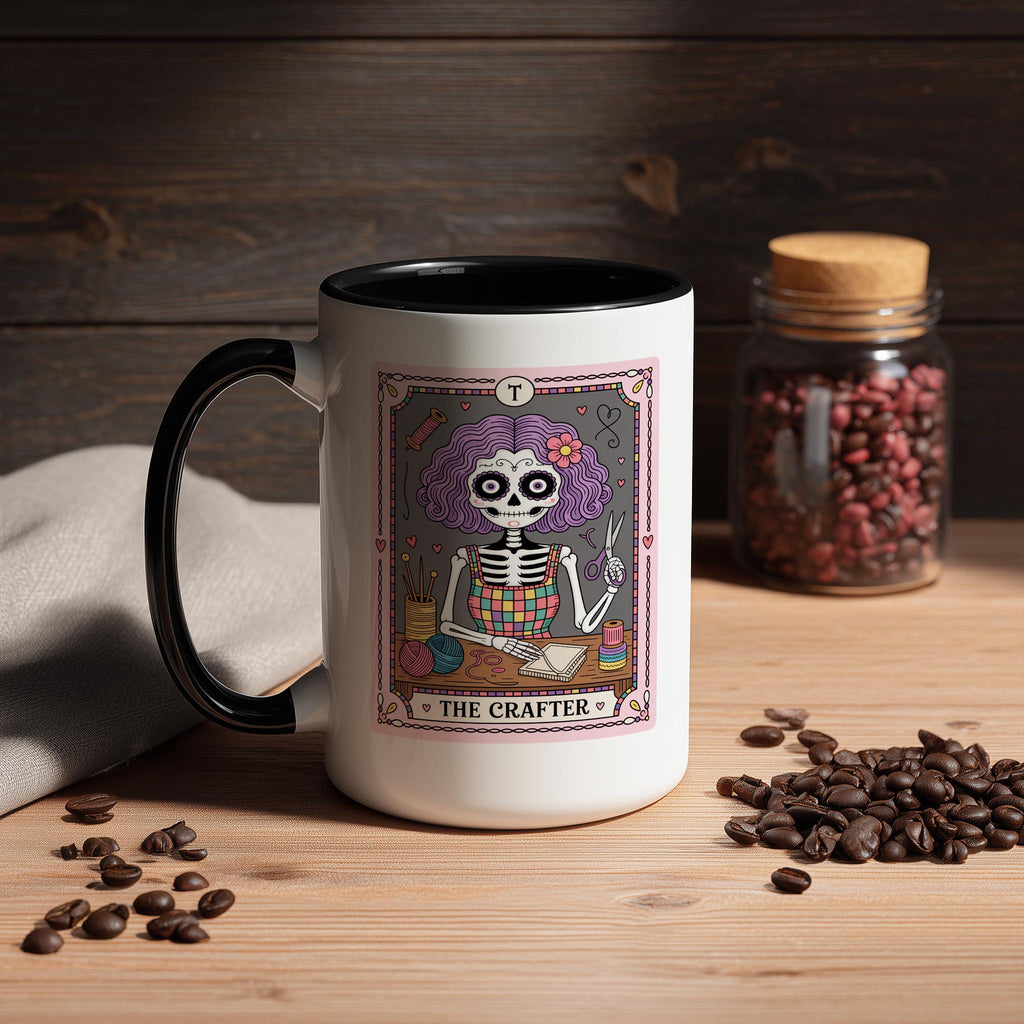 The Crafter - Skeleton Tarot Card - Hobbies and Interests Mug