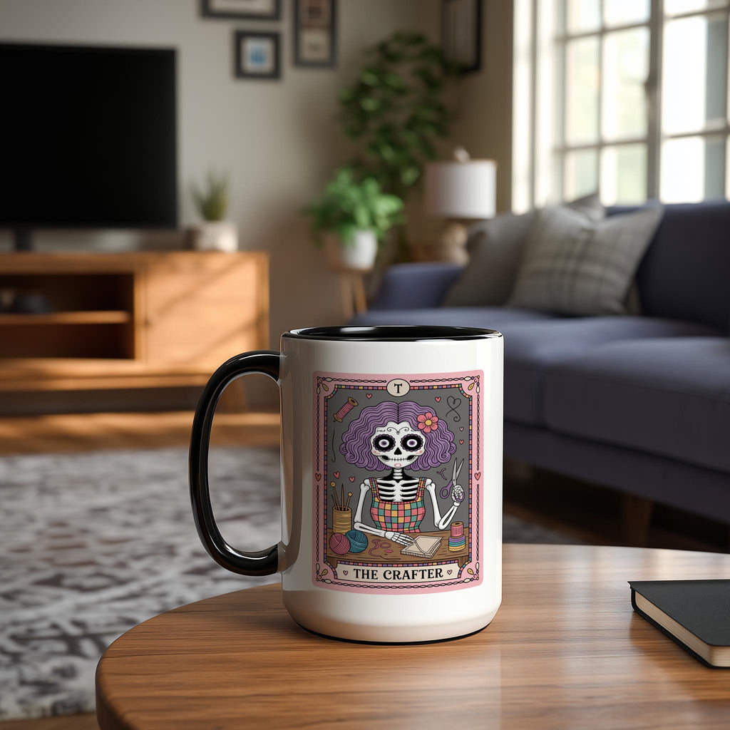 The Crafter - Skeleton Tarot Card - Hobbies and Interests Mug