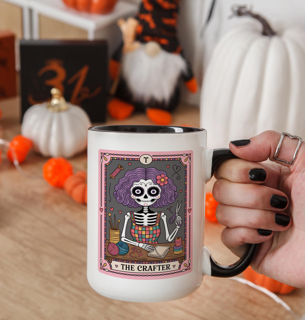 The Crafter - Skeleton Tarot Card - Hobbies and Interests Mug