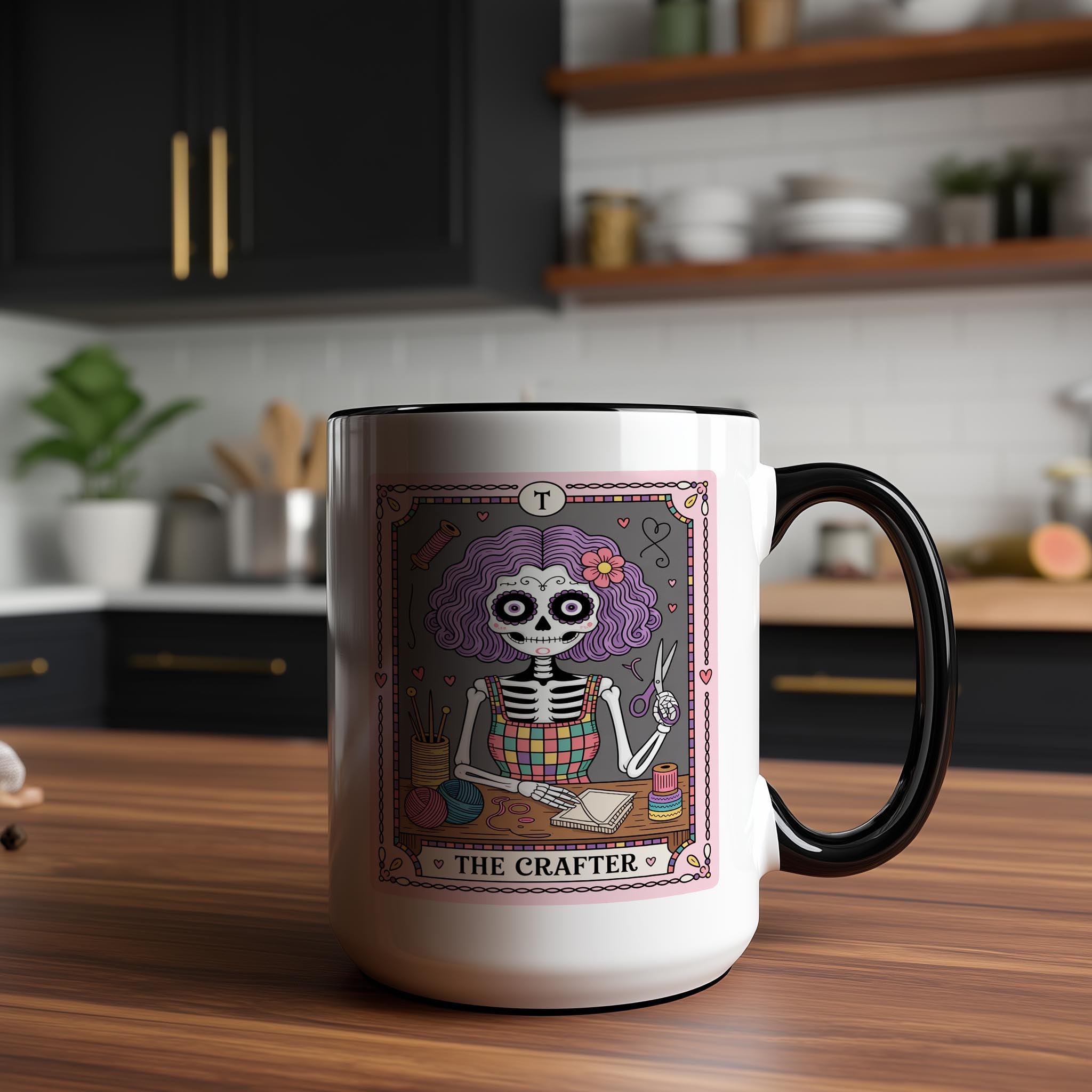 The Crafter - Skeleton Tarot Card - Hobbies and Interests Mug