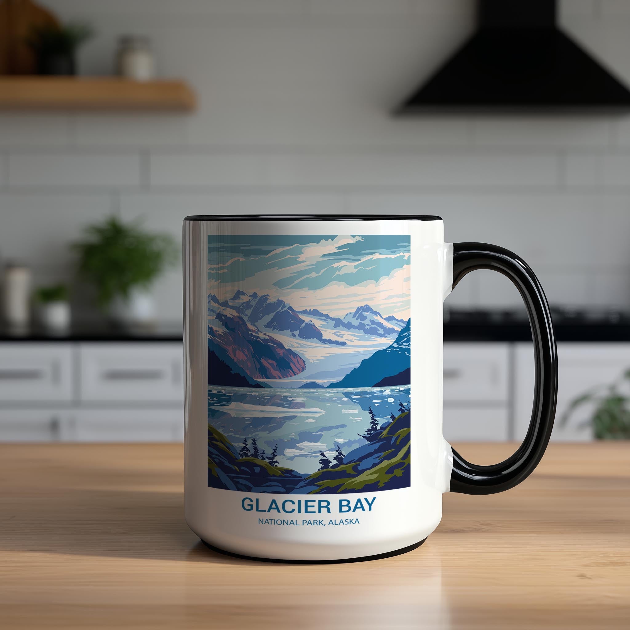 Glacier Bay - Alaska - US National Park Tourism Mug