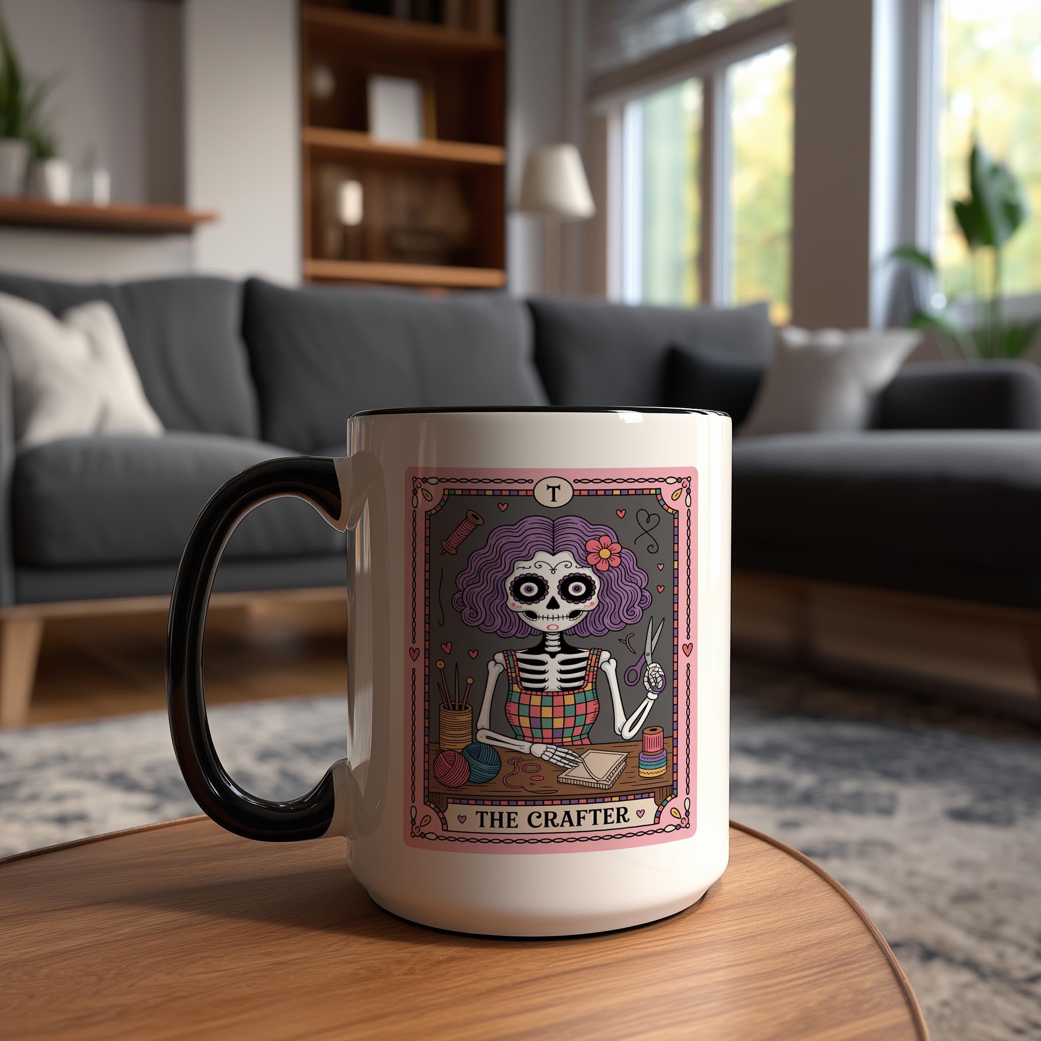 The Crafter - Skeleton Tarot Card - Hobbies and Interests Mug