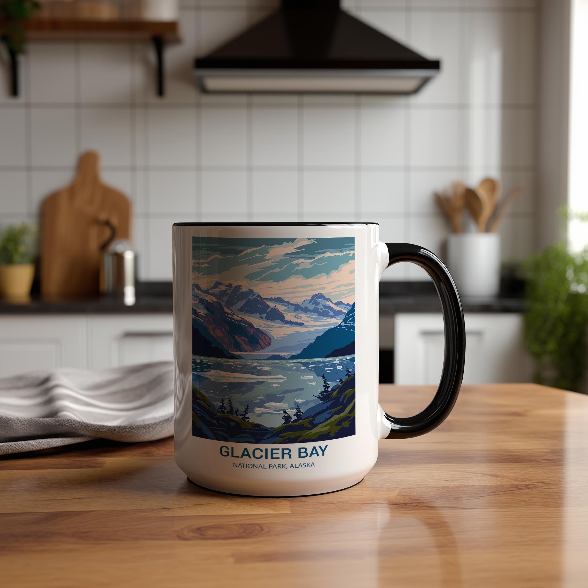 Glacier Bay - Alaska - US National Park Tourism Mug