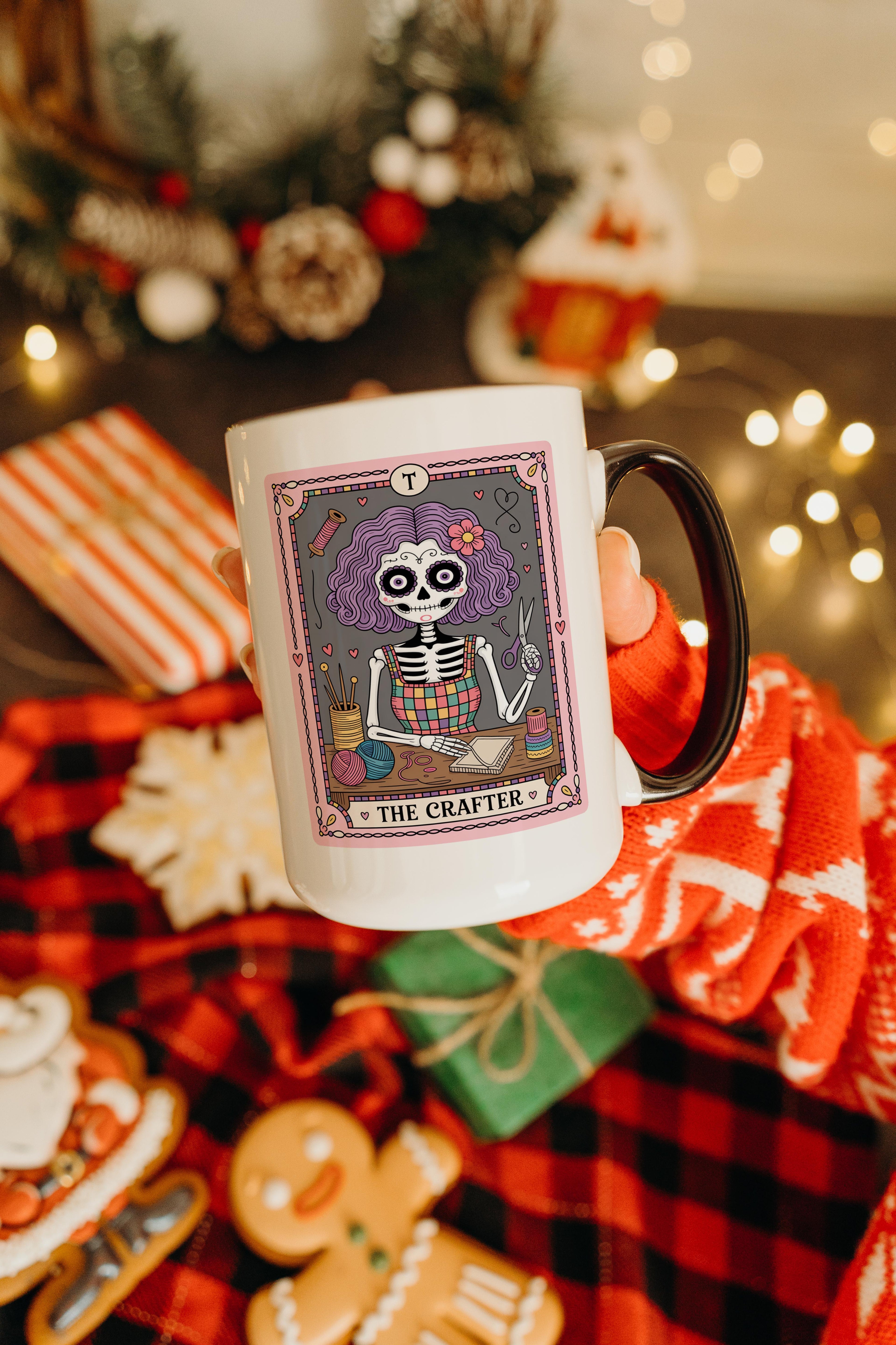The Crafter - Skeleton Tarot Card - Hobbies and Interests Mug
