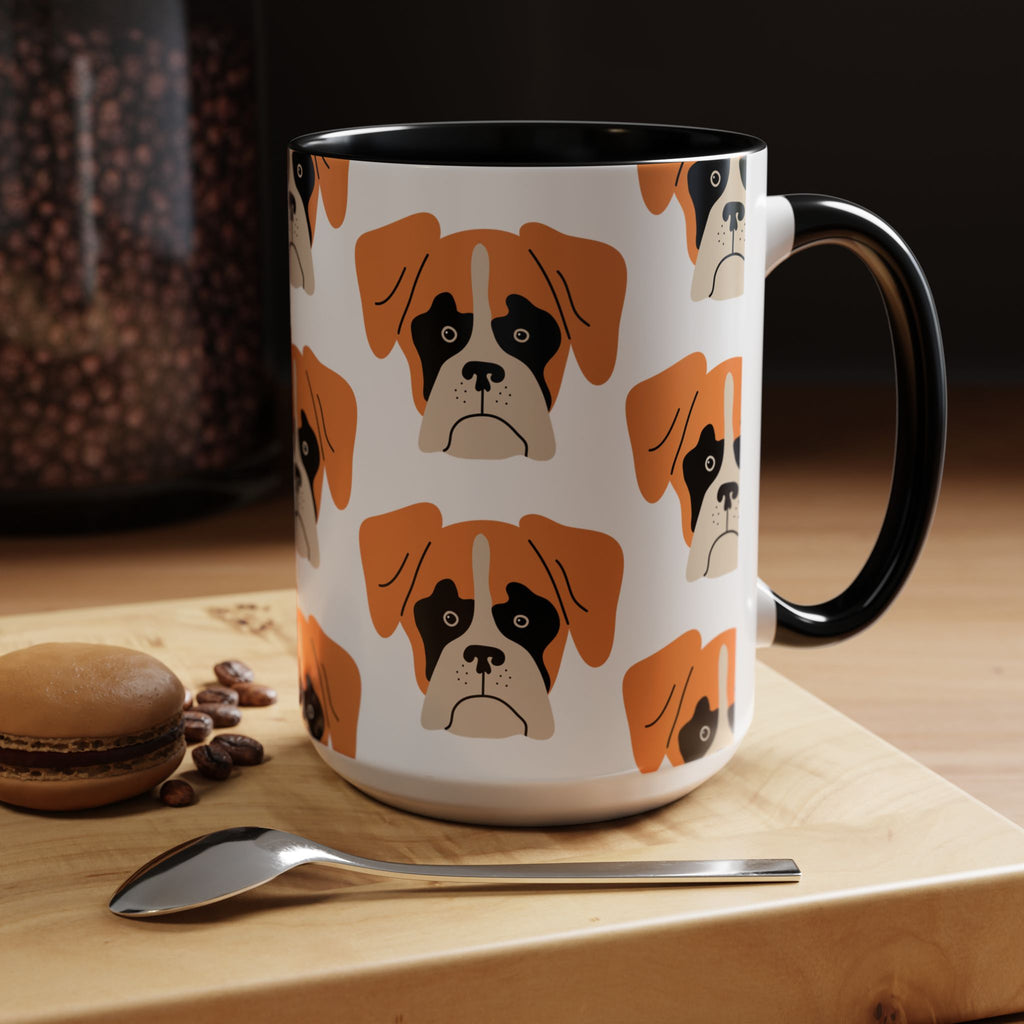 Boxer Dog Doodle Design 15oz Mug