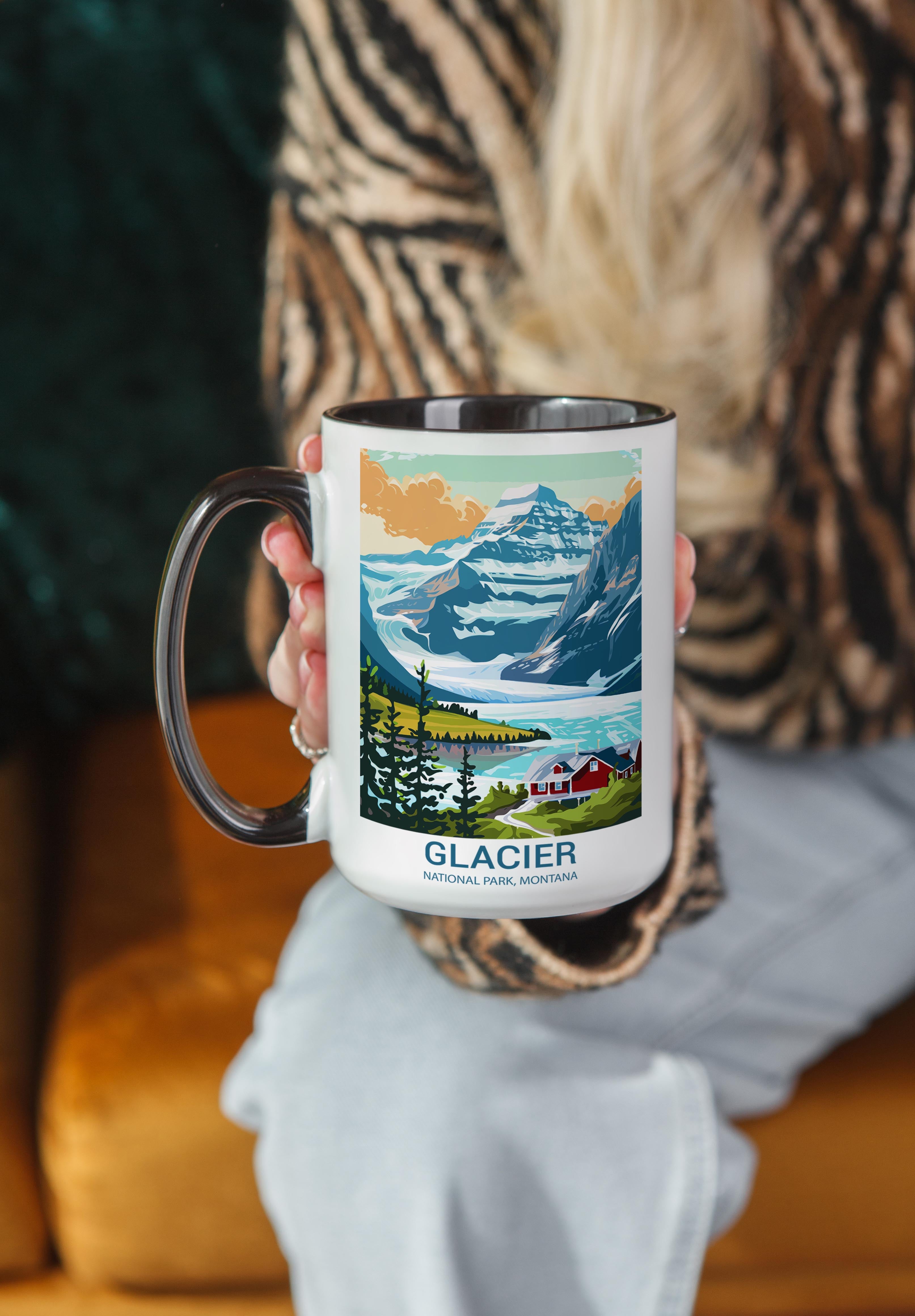 Glacier - Montana - US National Park Tourism Mug