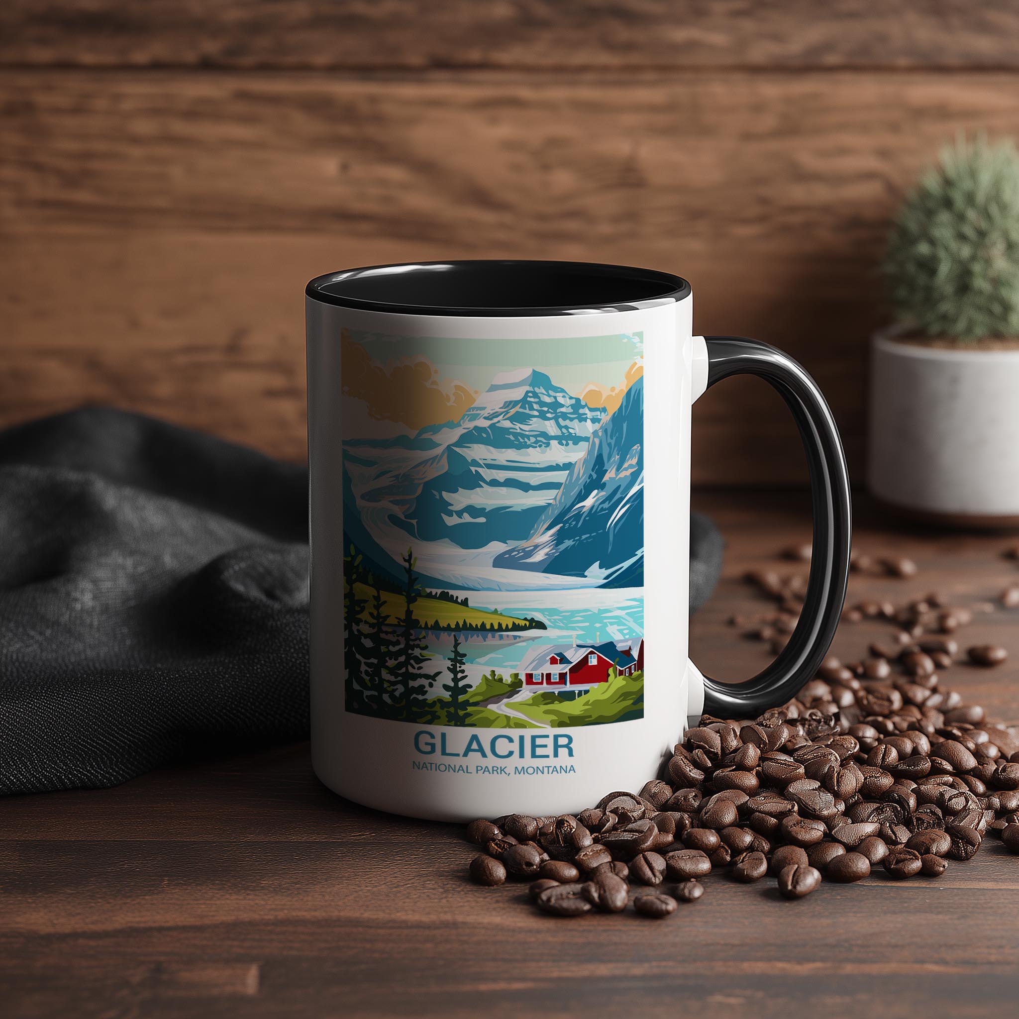 Glacier - Montana - US National Park Tourism Mug