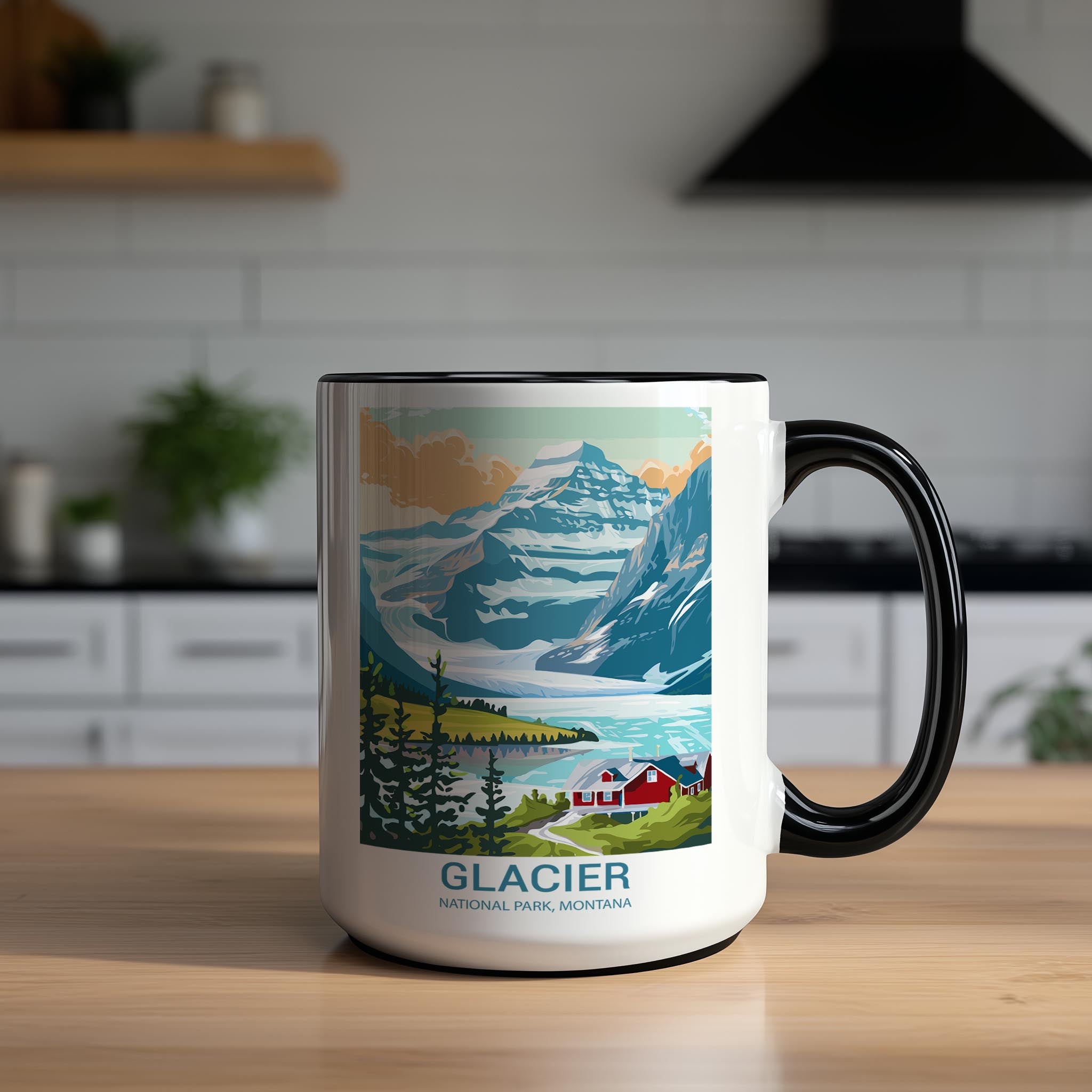 Glacier - Montana - US National Park Tourism Mug