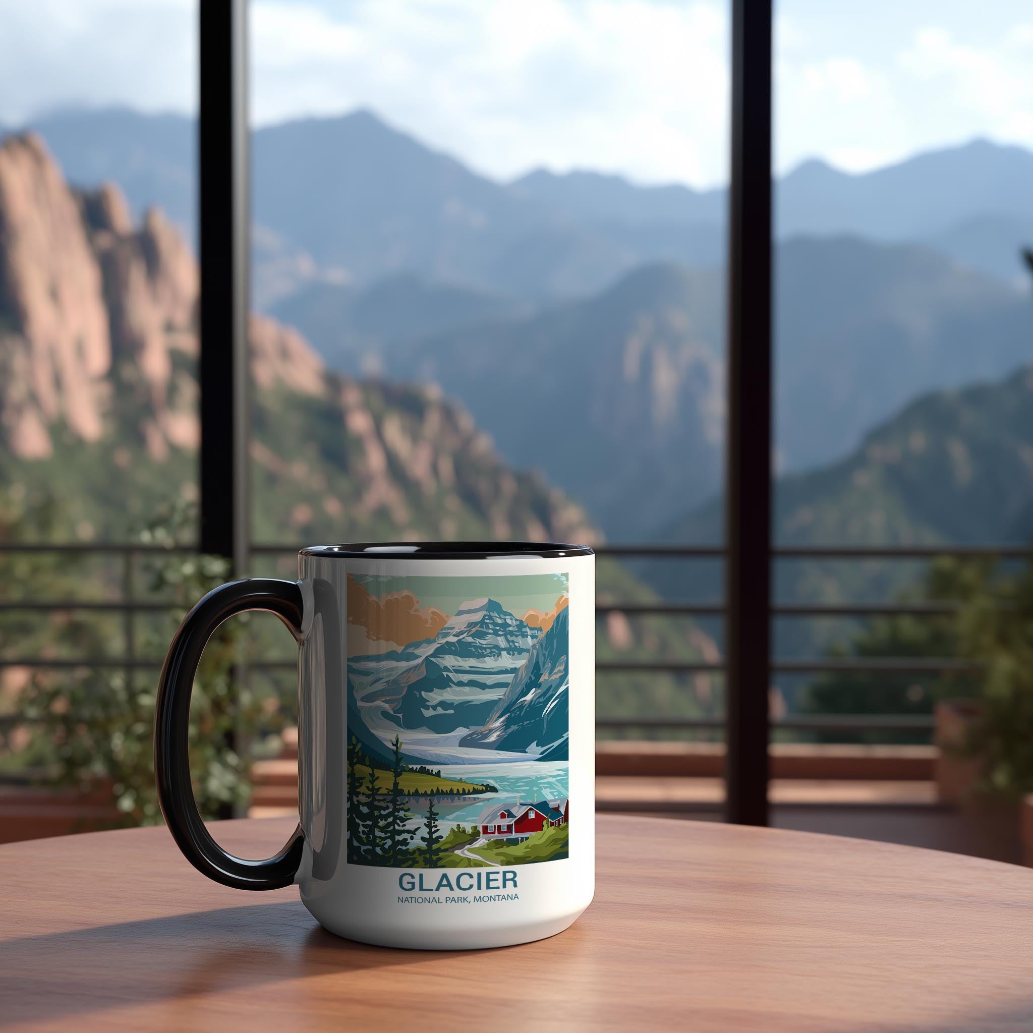 Glacier - Montana - US National Park Tourism Mug