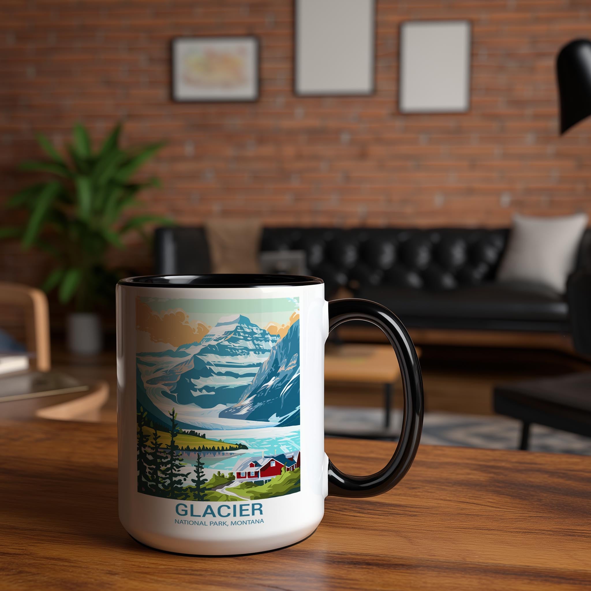 Glacier - Montana - US National Park Tourism Mug