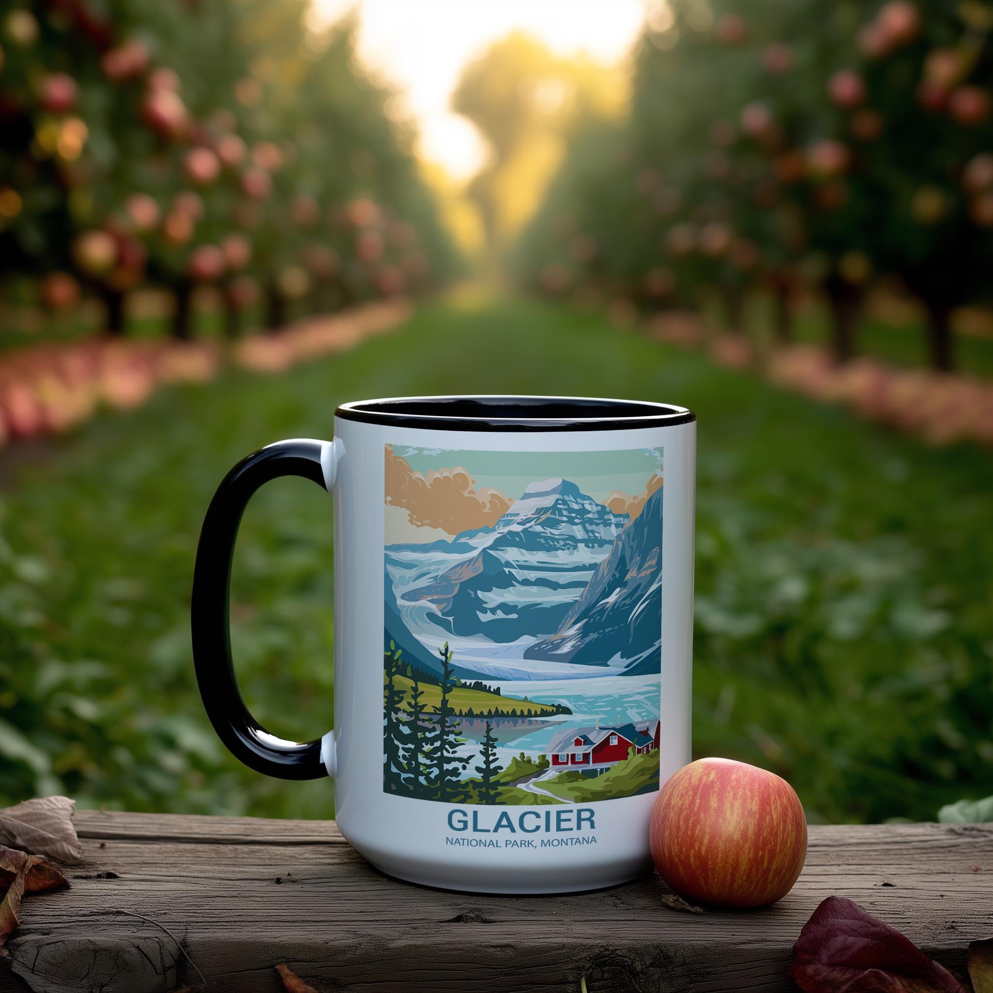 Glacier - Montana - US National Park Tourism Mug