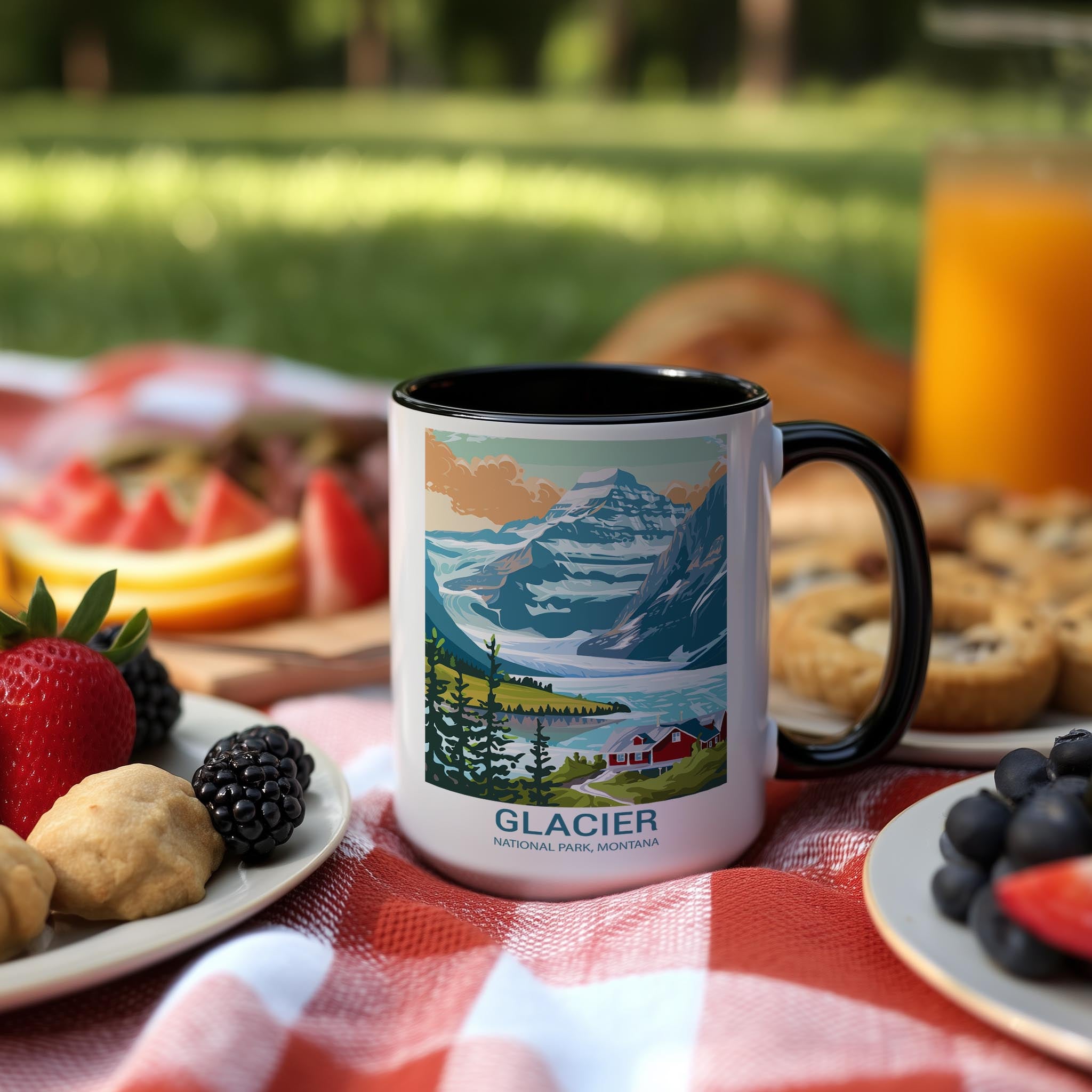 Glacier - Montana - US National Park Tourism Mug
