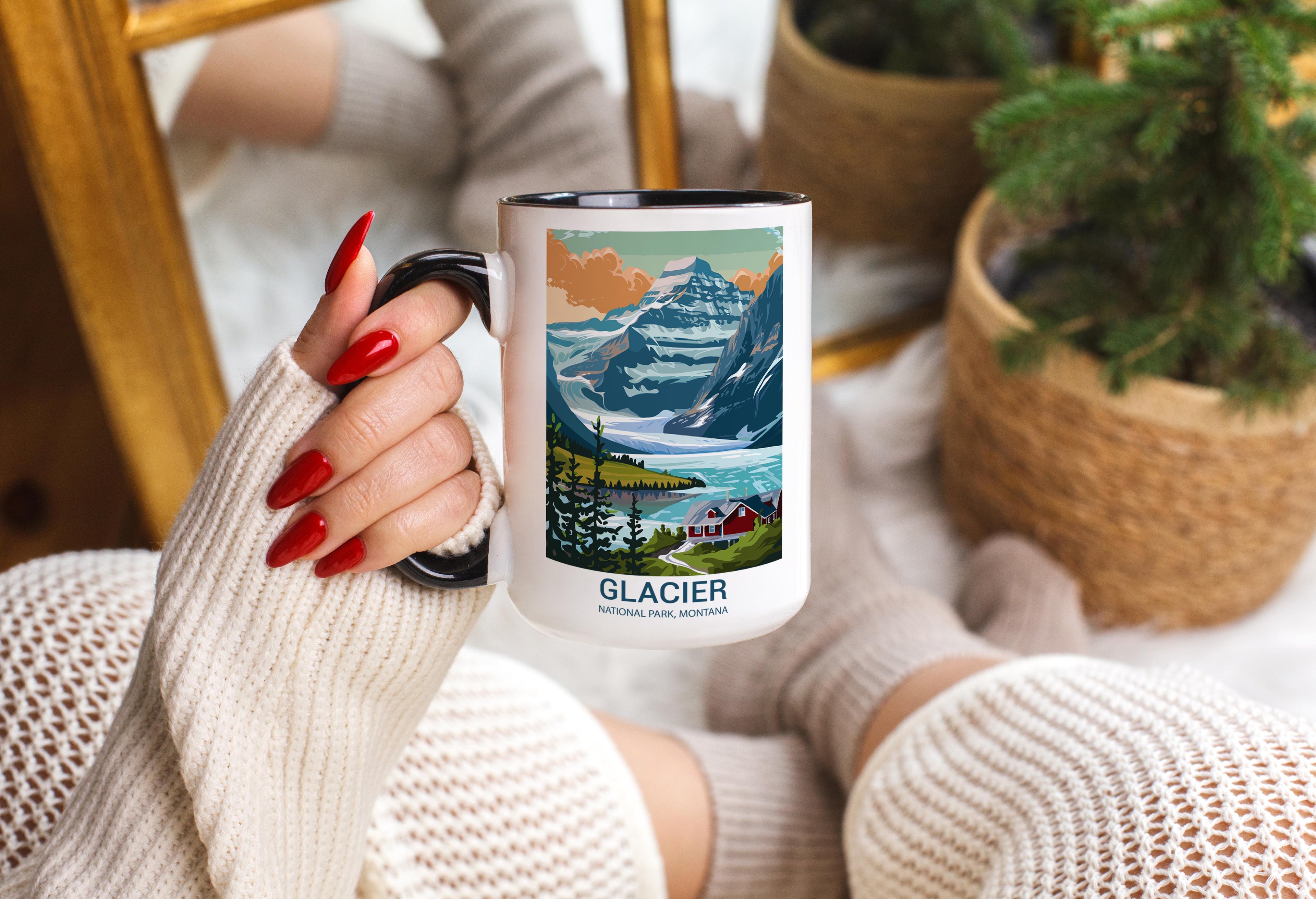 Glacier - Montana - US National Park Tourism Mug