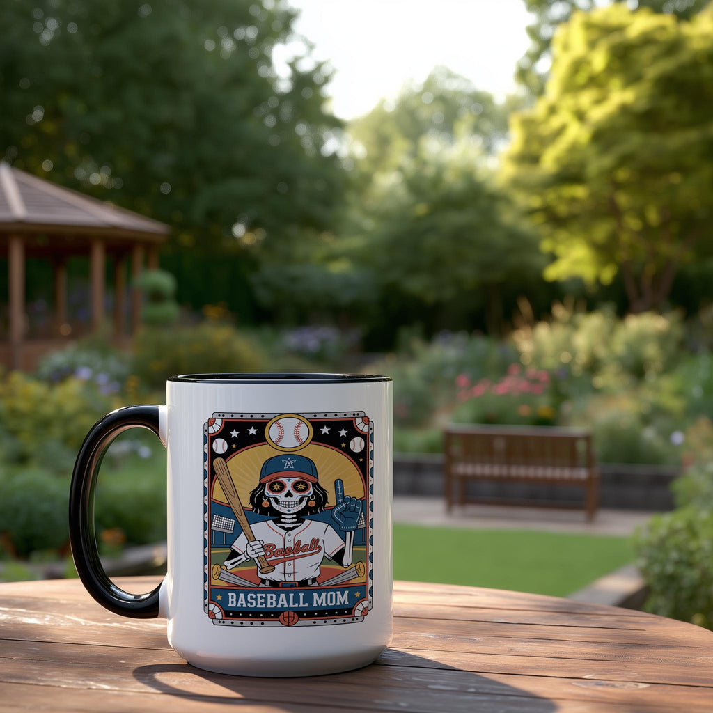 The Baseball Mom - Skeleton Tarot Card - Home Life Mugs