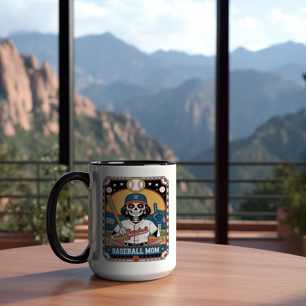 The Baseball Mom - Skeleton Tarot Card - Home Life Mugs