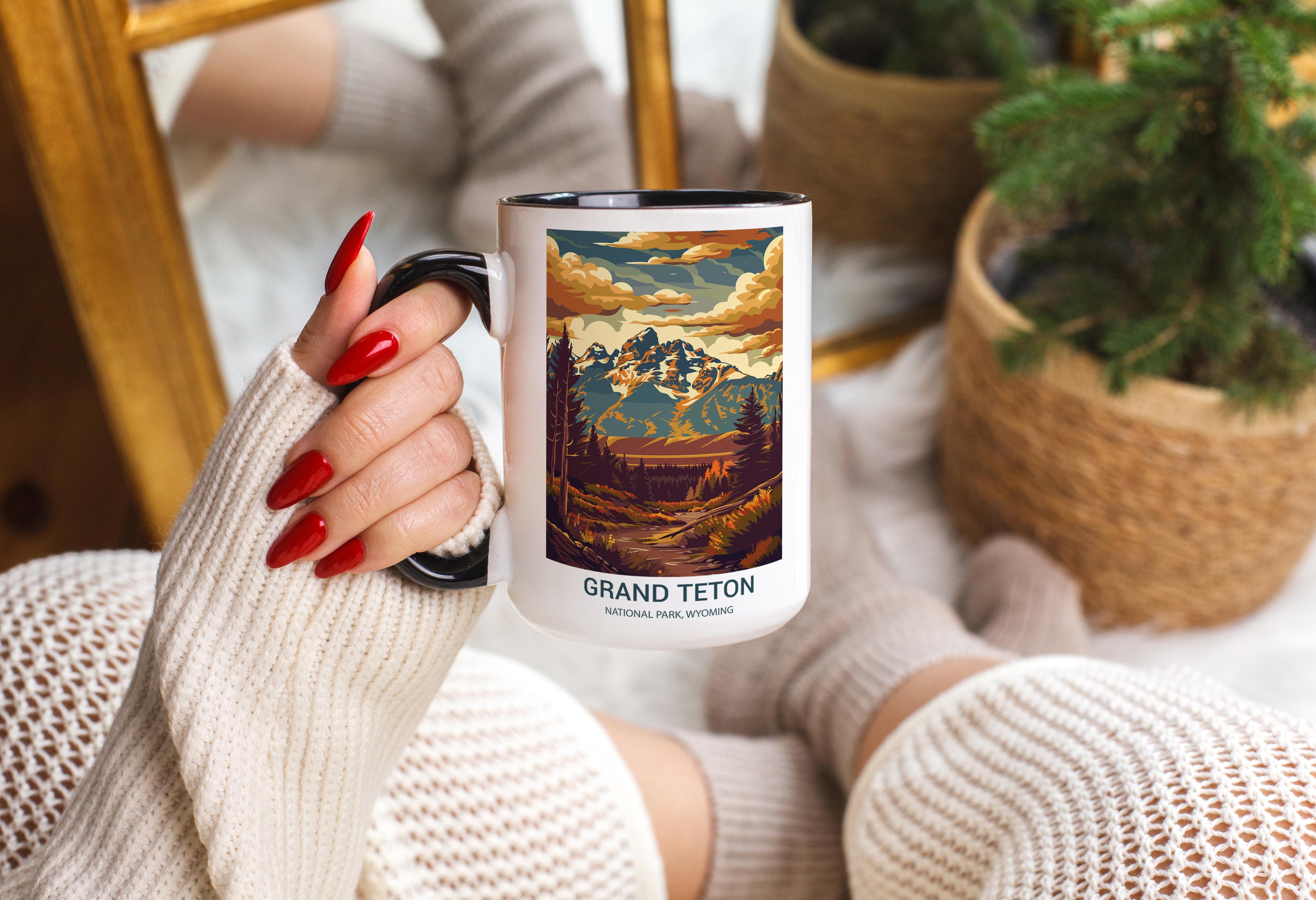 Grand Teton - Wyoming - US National Park Tourism Mug