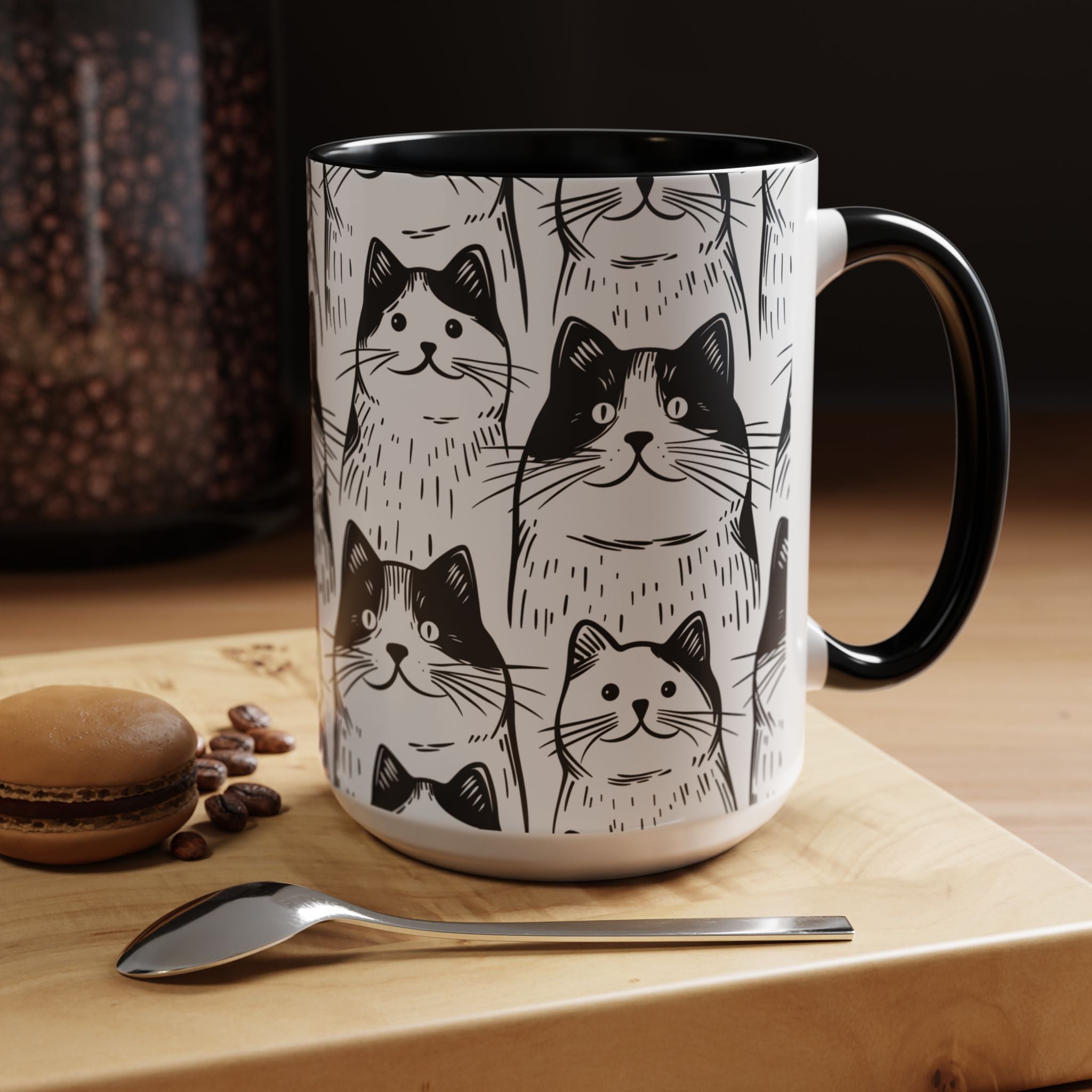 Chonky Cat Pattern - Pet Lovers Mug