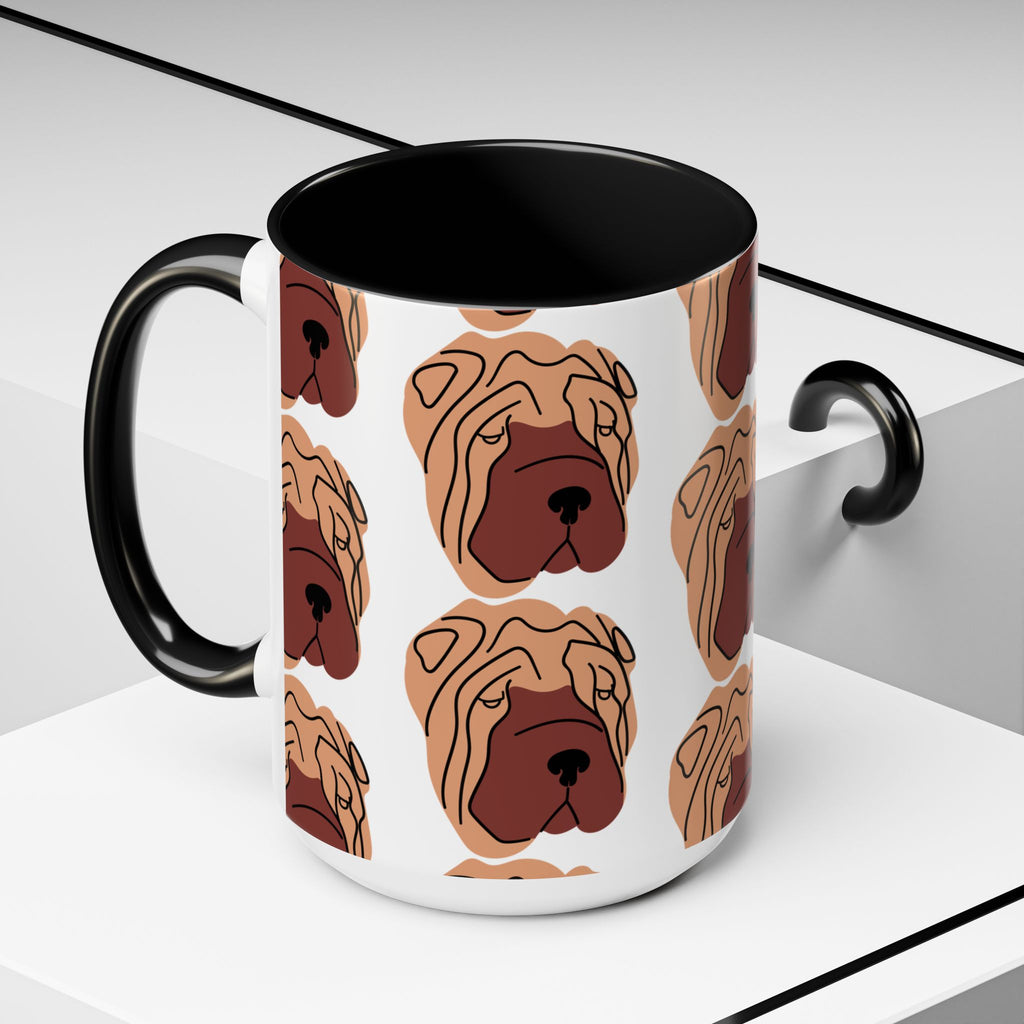 Shar Pei Dog Doodle Design 15oz Mug