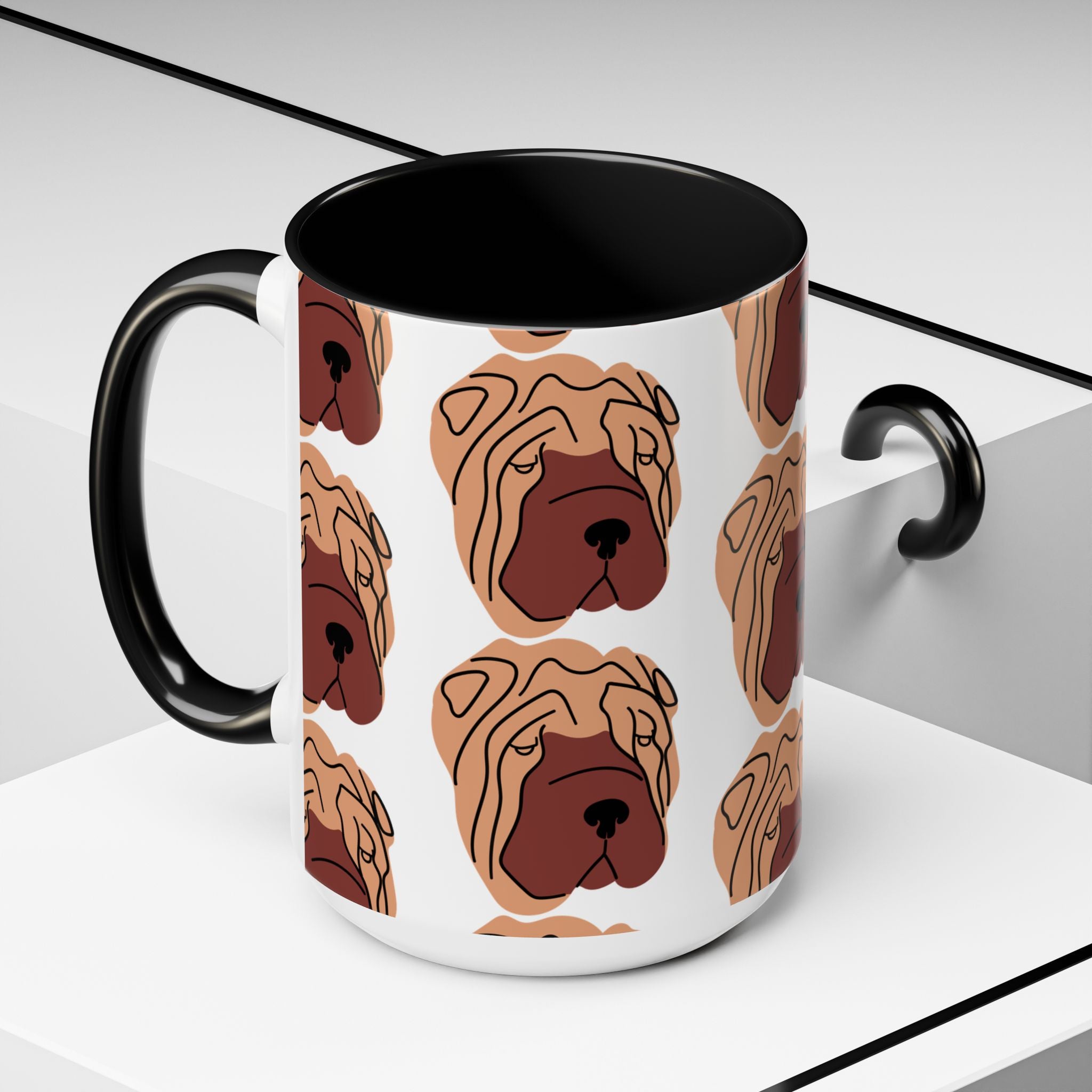 Shar Pei Dog Doodle Design 15oz Mug
