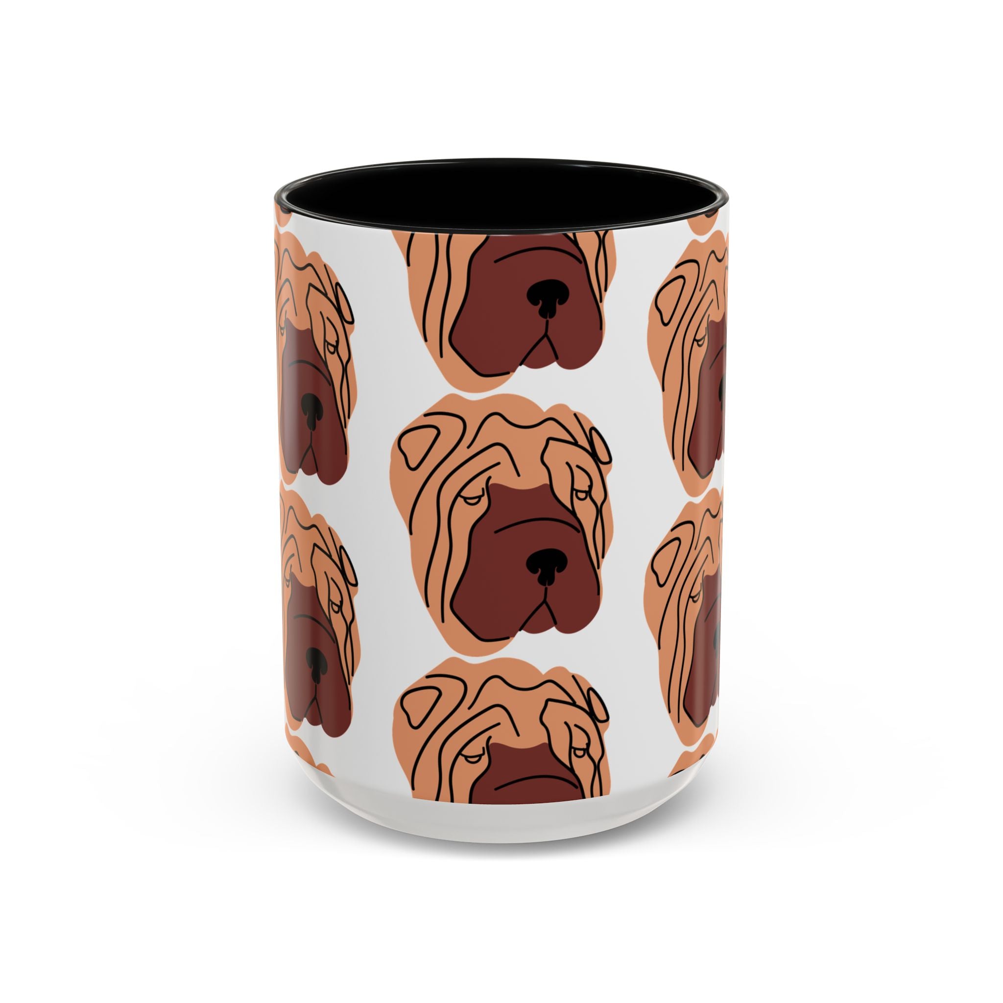 Shar Pei Dog Doodle Design 15oz Mug
