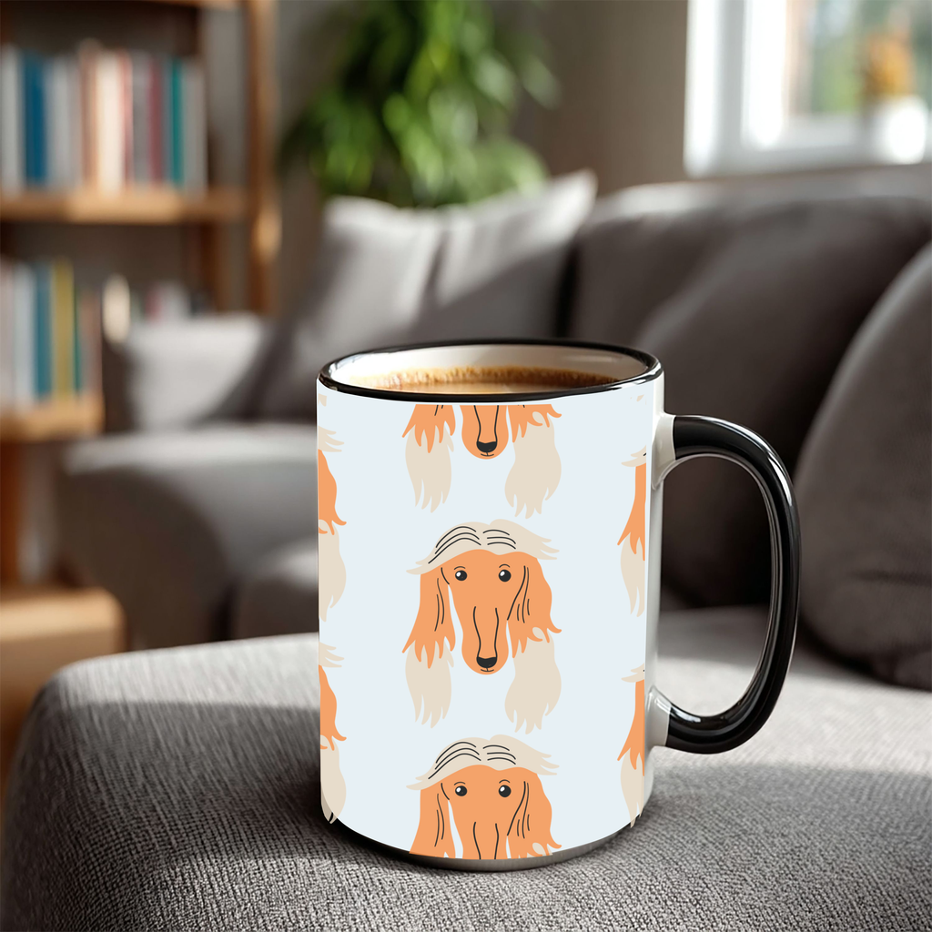 Borzoi Dog Doodle Design 15oz Mug