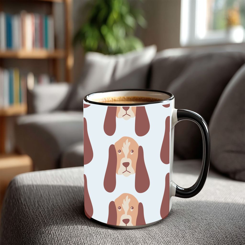 Bloodhound Dog Doodle Design 15oz Mug