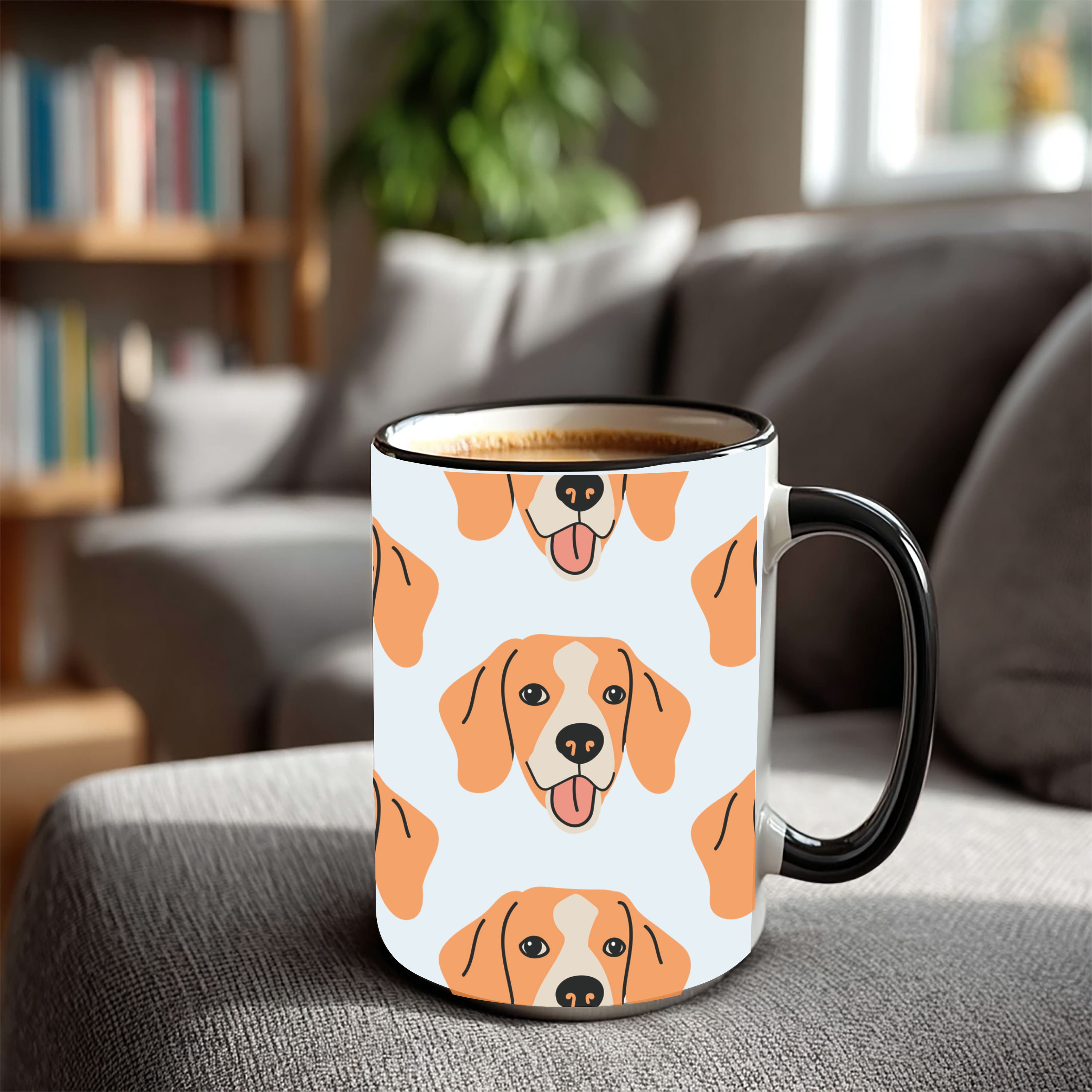 Beagle Dog Doodle Design 15oz Mug