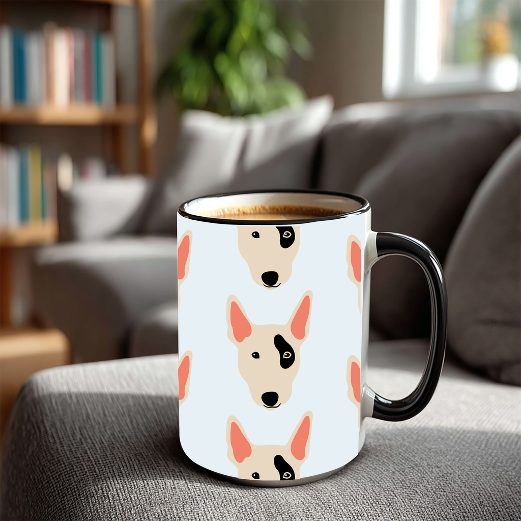 Bull Terrier Dog Doodle Design 15oz Mug