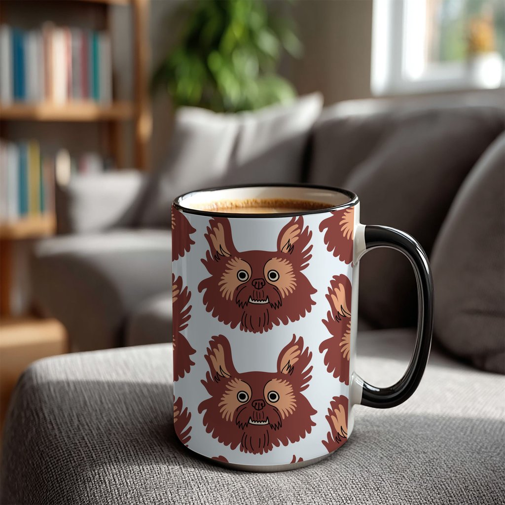 Griffon Dog Doodle Design 15oz Mug