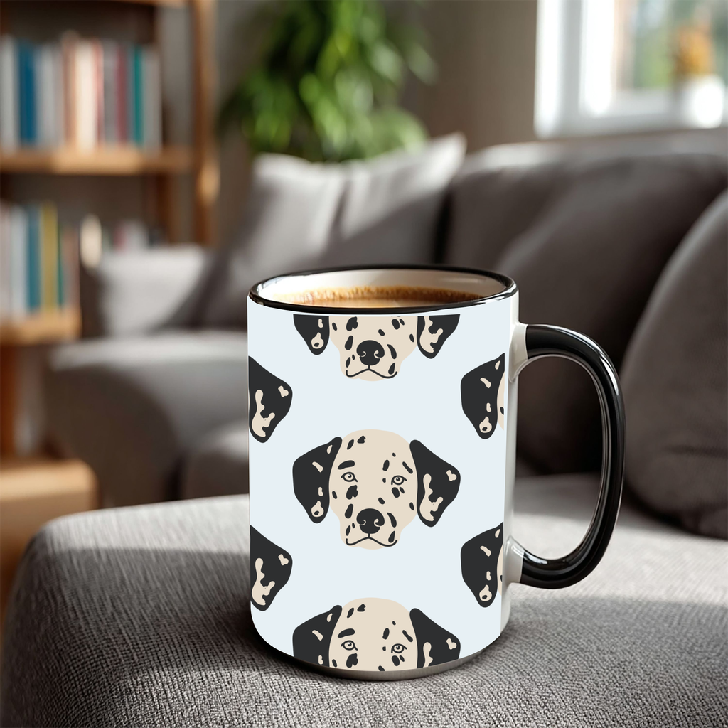 Dalmation Dog Doodle Design 15oz Mug