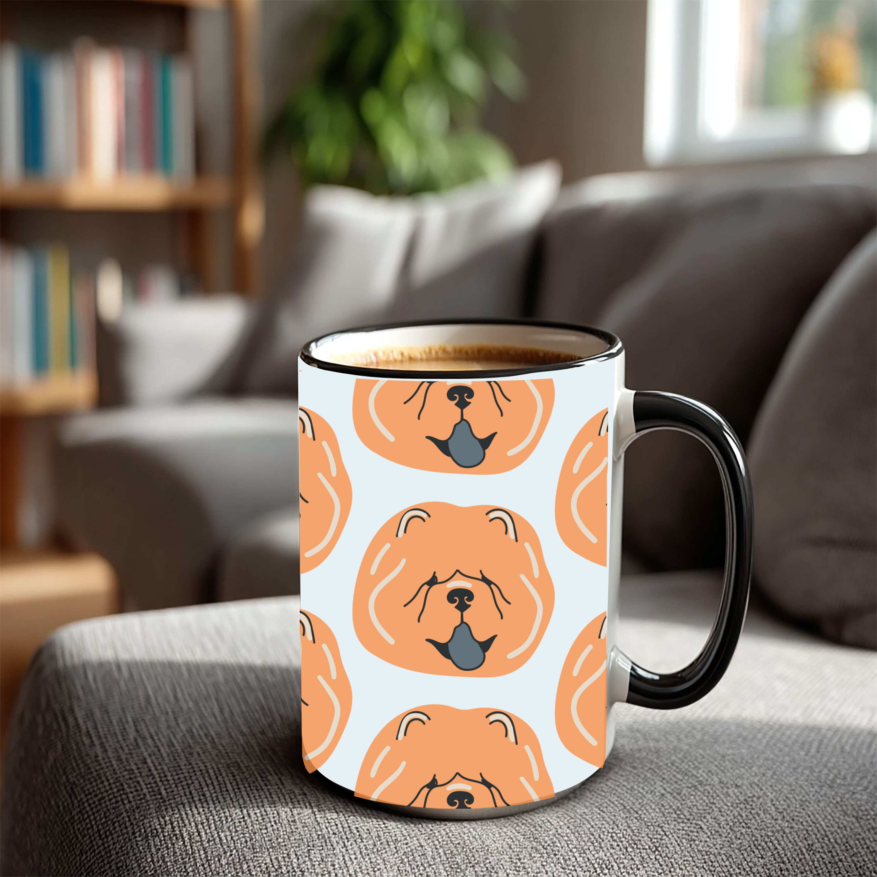 Chow Chow Dog Doodle Design 15oz Mug