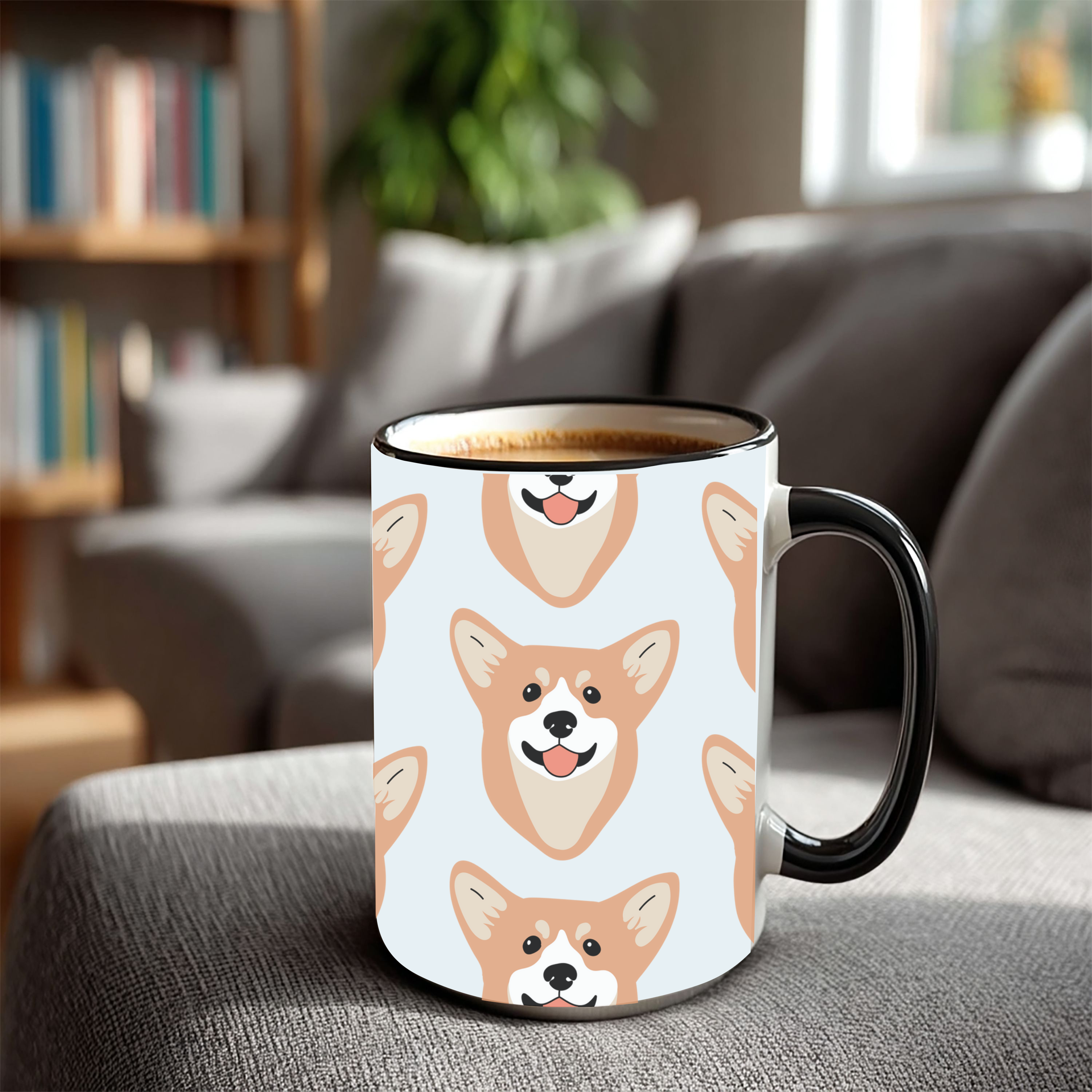 Corgi Dog Doodle Design 15oz Mug