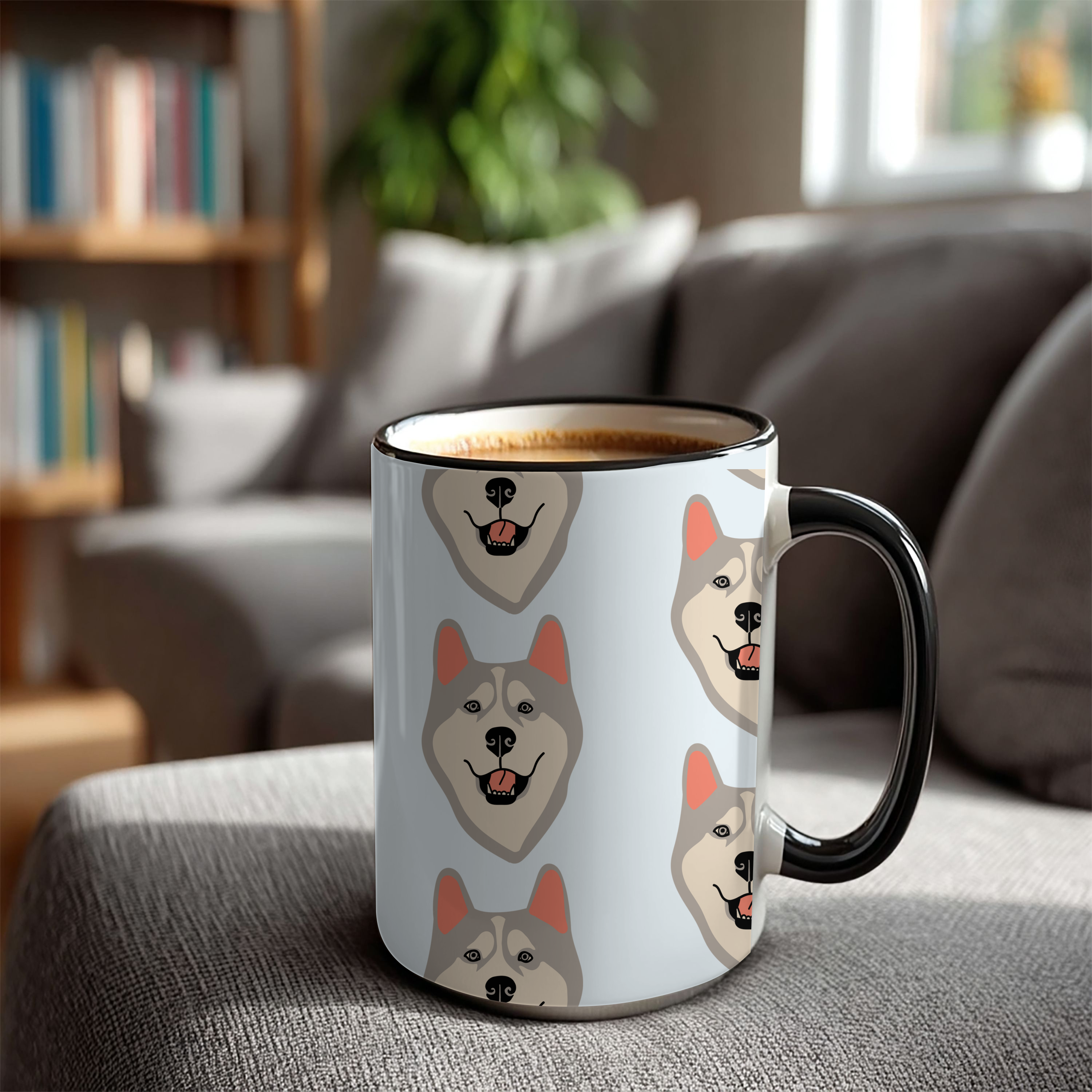 Husky Dog Doodle Design 15oz Mug