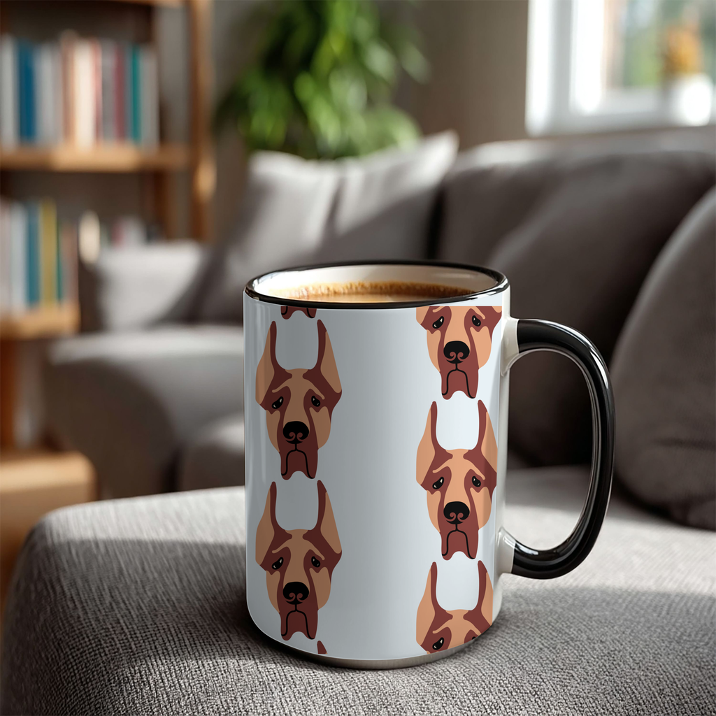 Great Dane Dog Doodle Design 15oz Mug